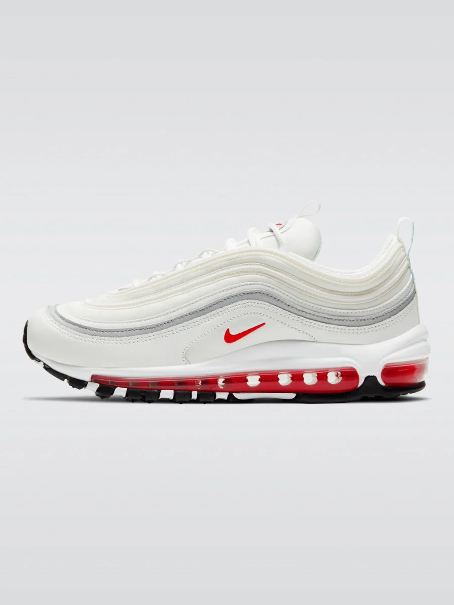 Air Max 97 Sneaker - Summit White/Siren Red-Black - Image 4