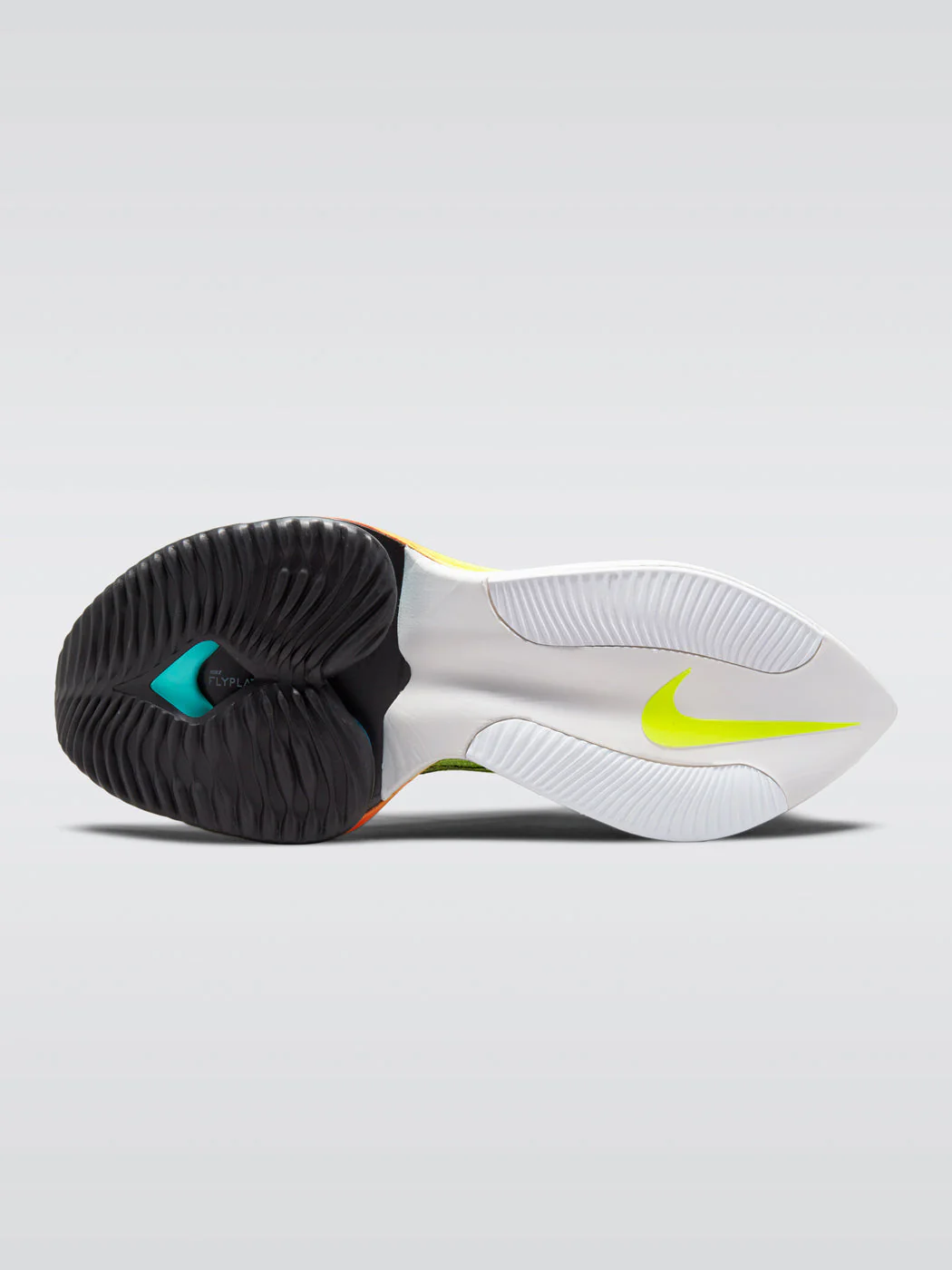 Nike Air Zoom Alphafly NEXT% Sneaker - Barely Volt-Black-Hyper Orange - Image 8