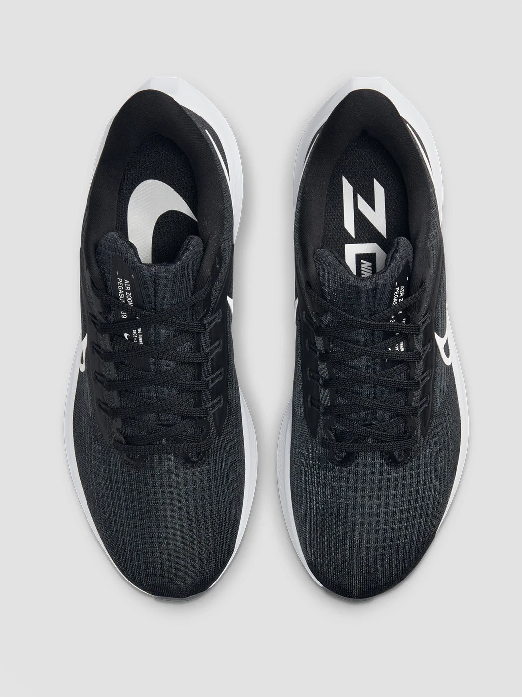 Nike Pegasus 39 - Black/White-Dk Smoke Grey - Image 2