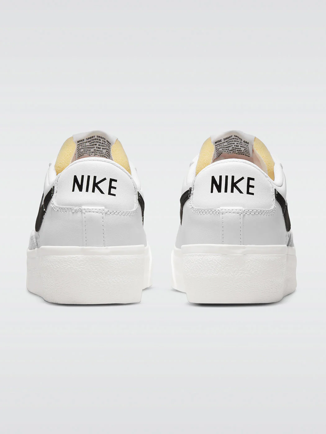 Nike Blazer Low Platform Sneaker - White-Black-Sail-Team Orange - Image 2