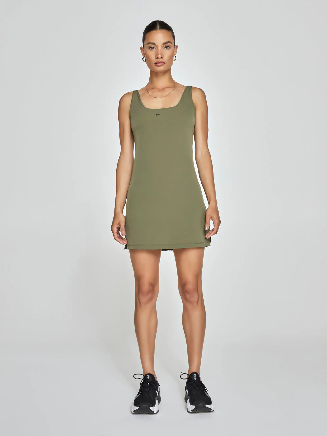 Nike Bliss Luxe Dress - Medium Olive/Clear