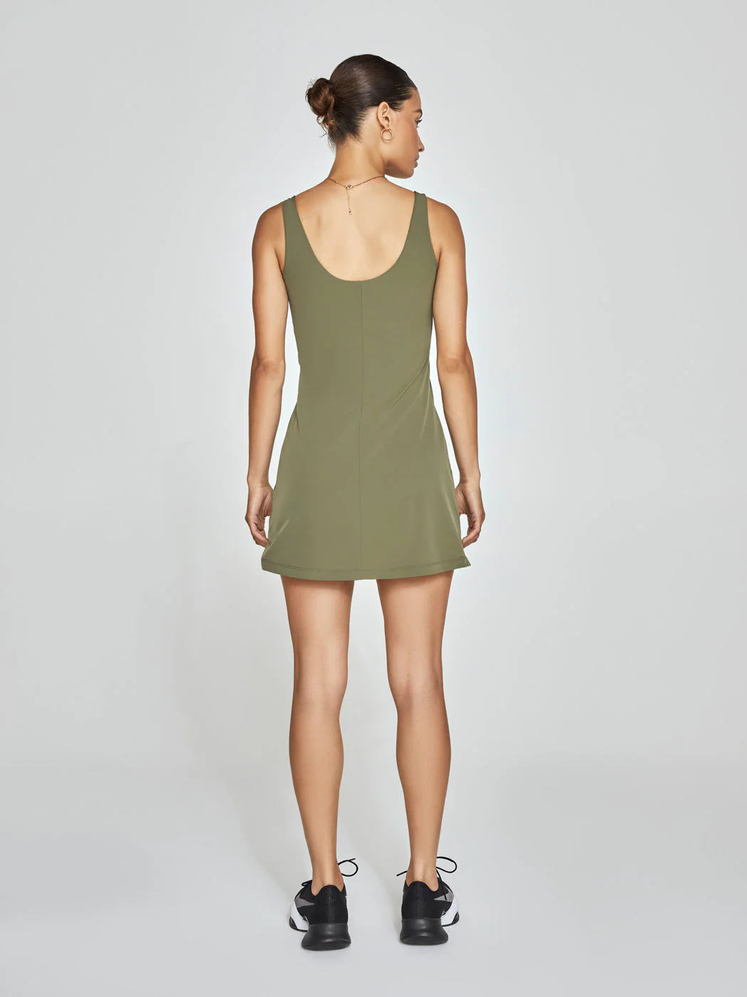Nike Bliss Luxe Dress - Medium Olive/Clear - Image 3