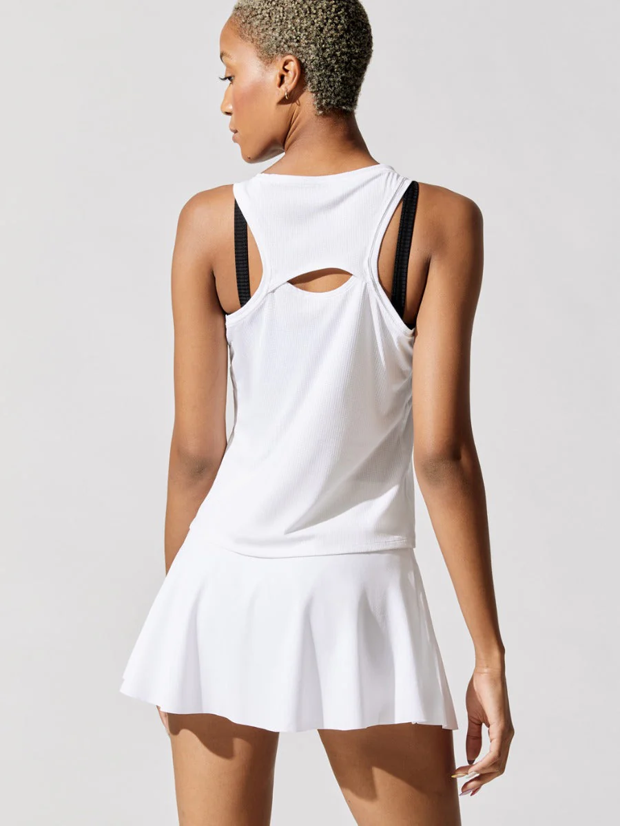 Court Dry-fit Victory Tank - White/Black - Image 2