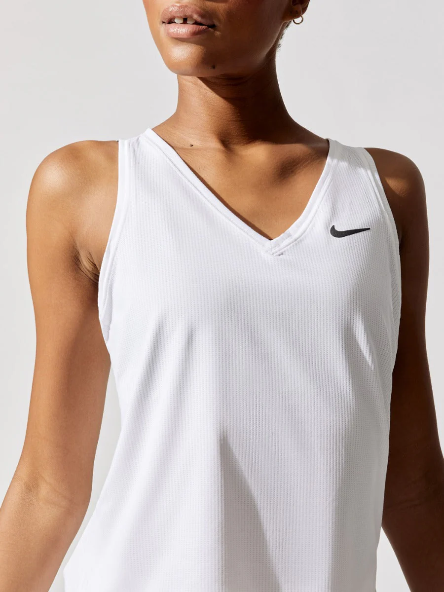 Court Dry-fit Victory Tank - White/Black - Image 4