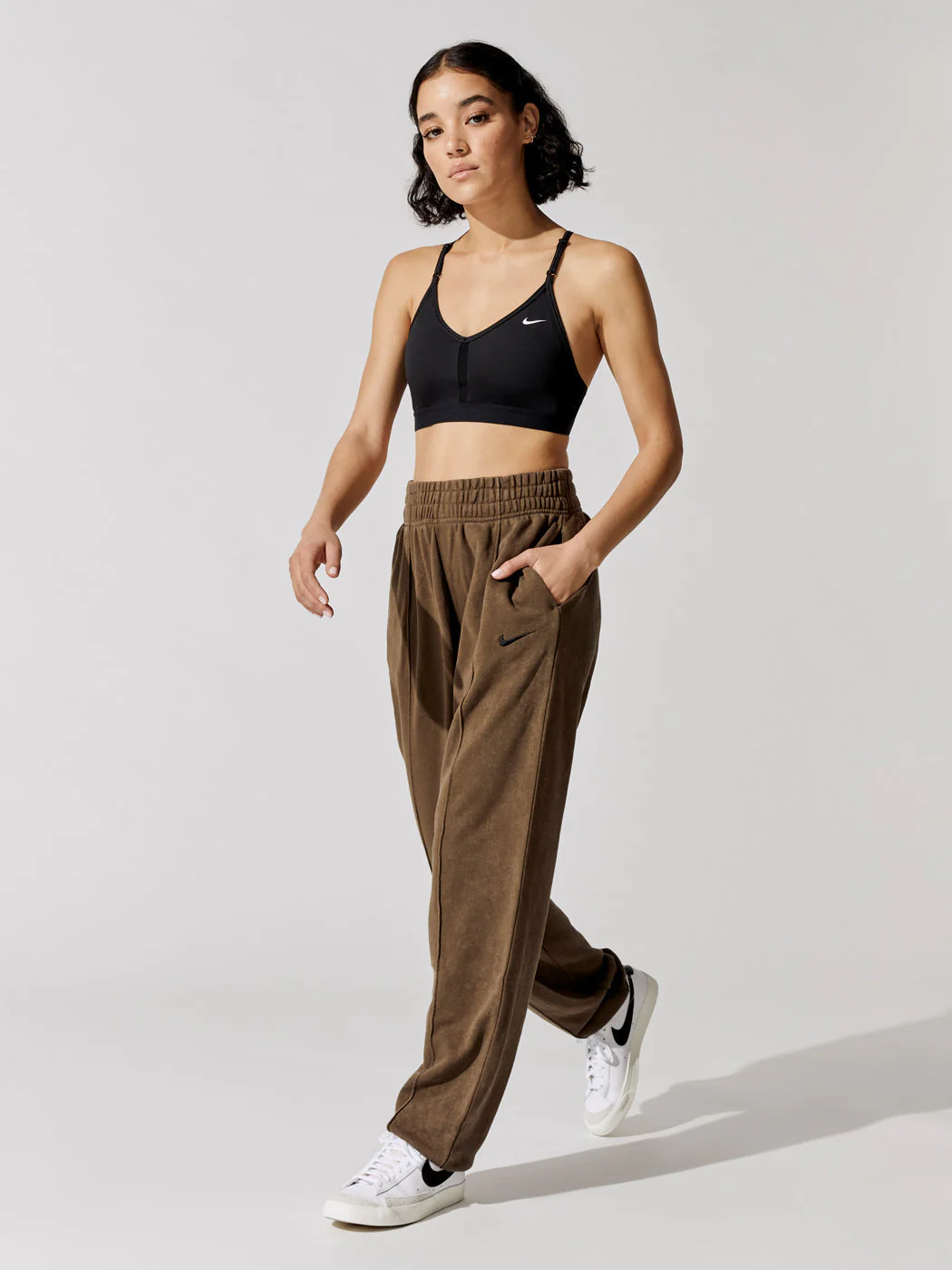 Washed Fleece Pant Essential Collection - Ironstone-Black - Image 2