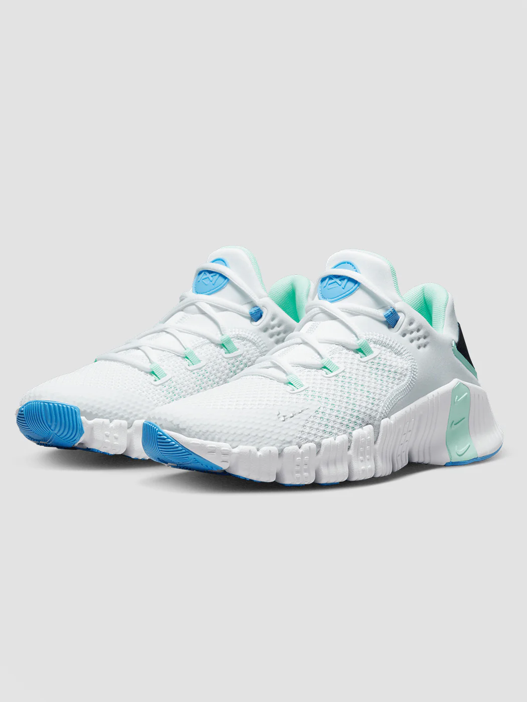 Nike Free Metcon 4 - WHITE/METALLIC SILVER-MINT FOAM - Image 2