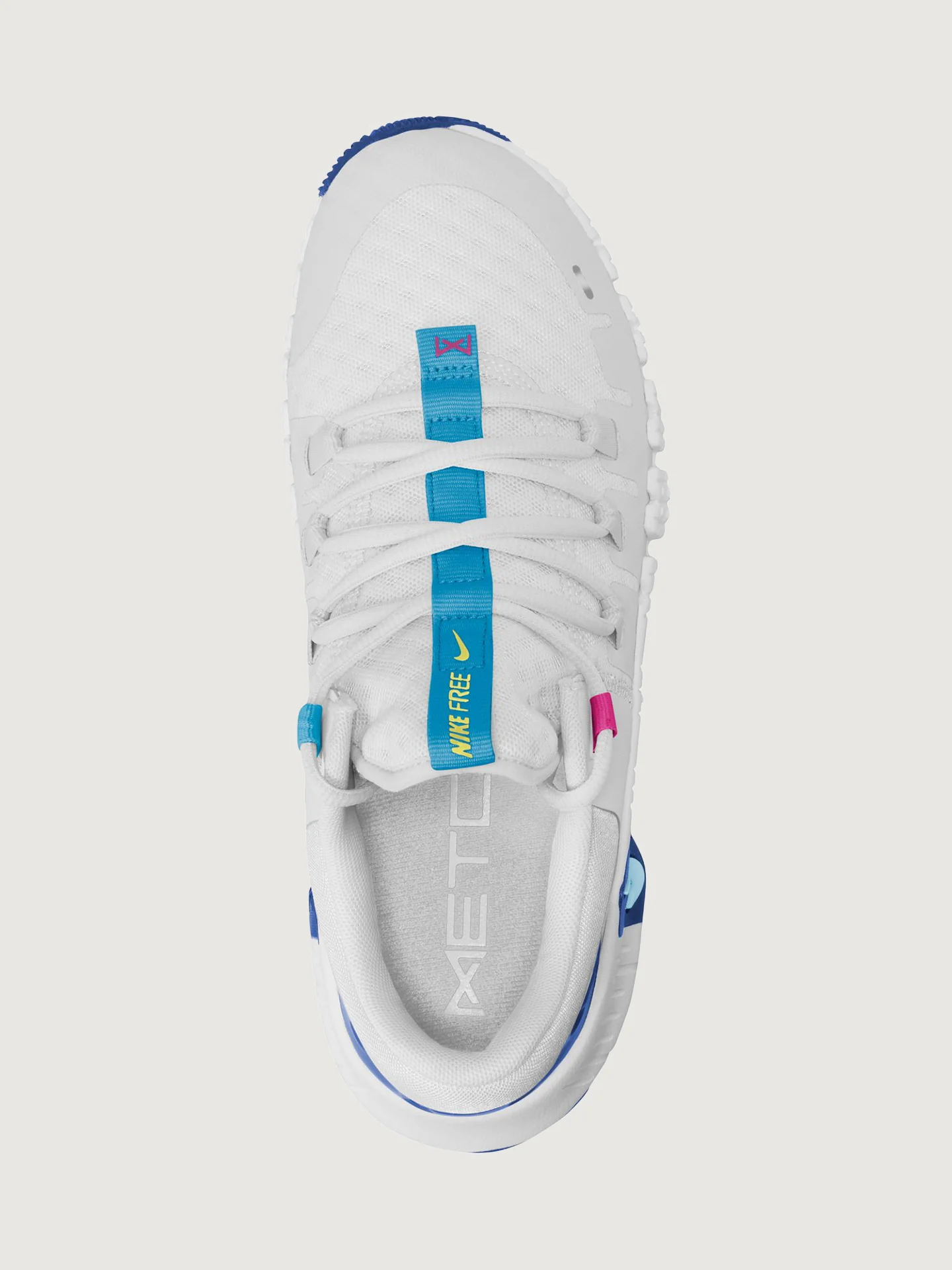 Nike Free Metcon 5 - White/Aquarius Blue-Fierce Pink - Image 3