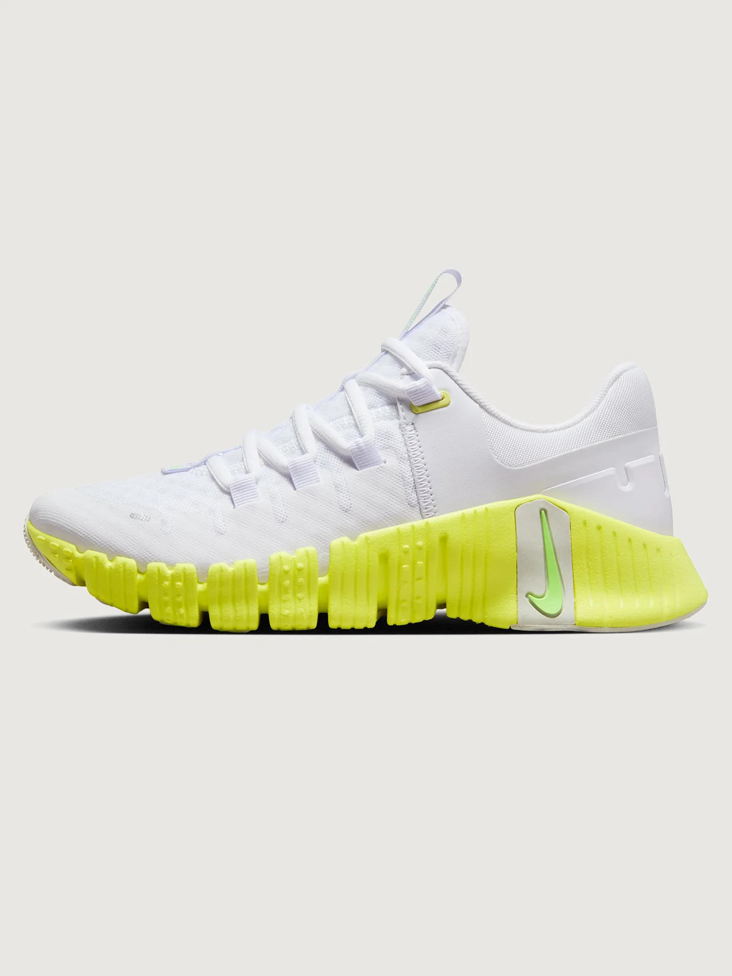 Nike Free Metcon 5 PRM - White/Lime Blast-Luminous Green - Image 2