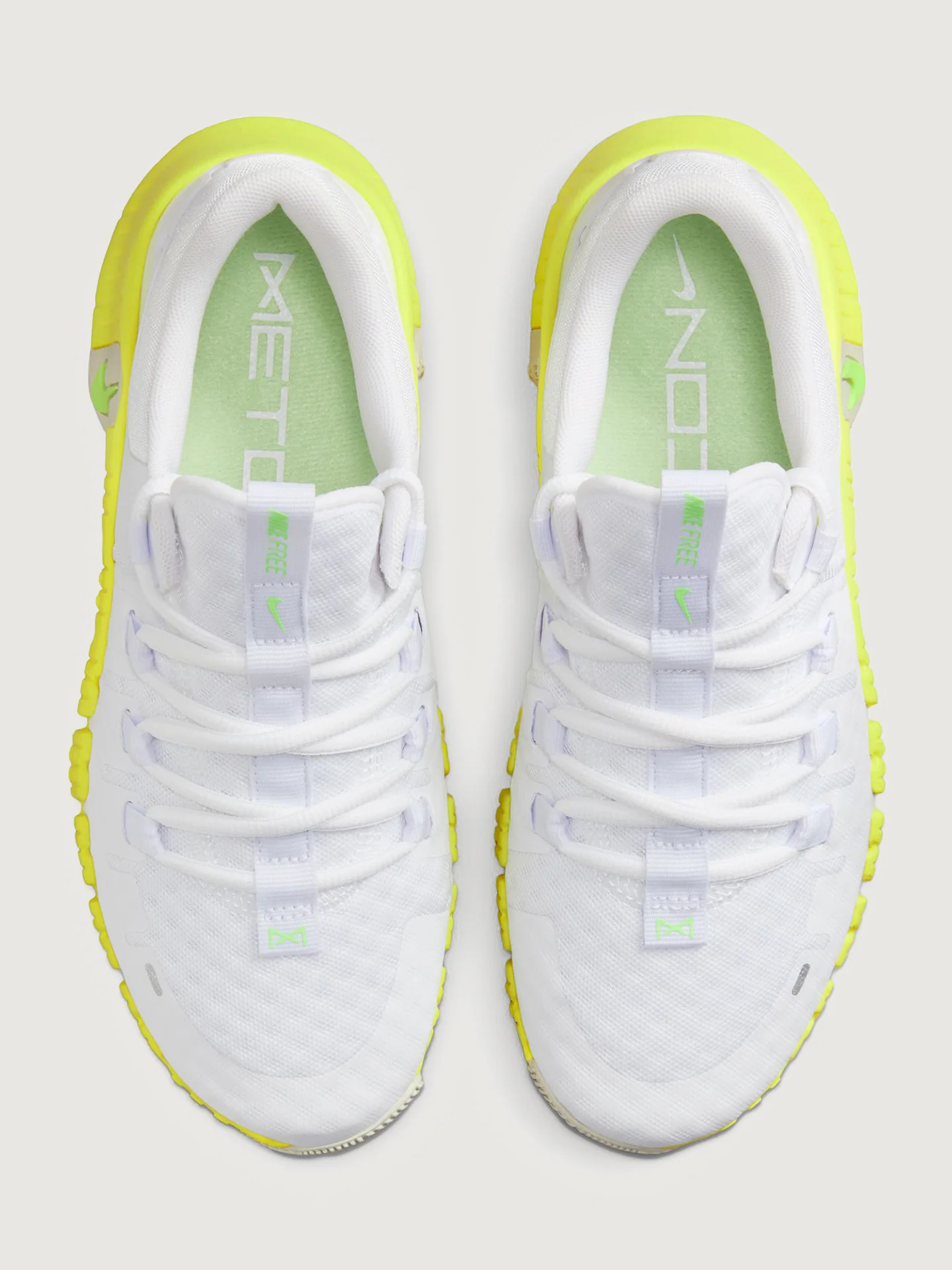 Nike Free Metcon 5 PRM - White/Lime Blast-Luminous Green - Image 4
