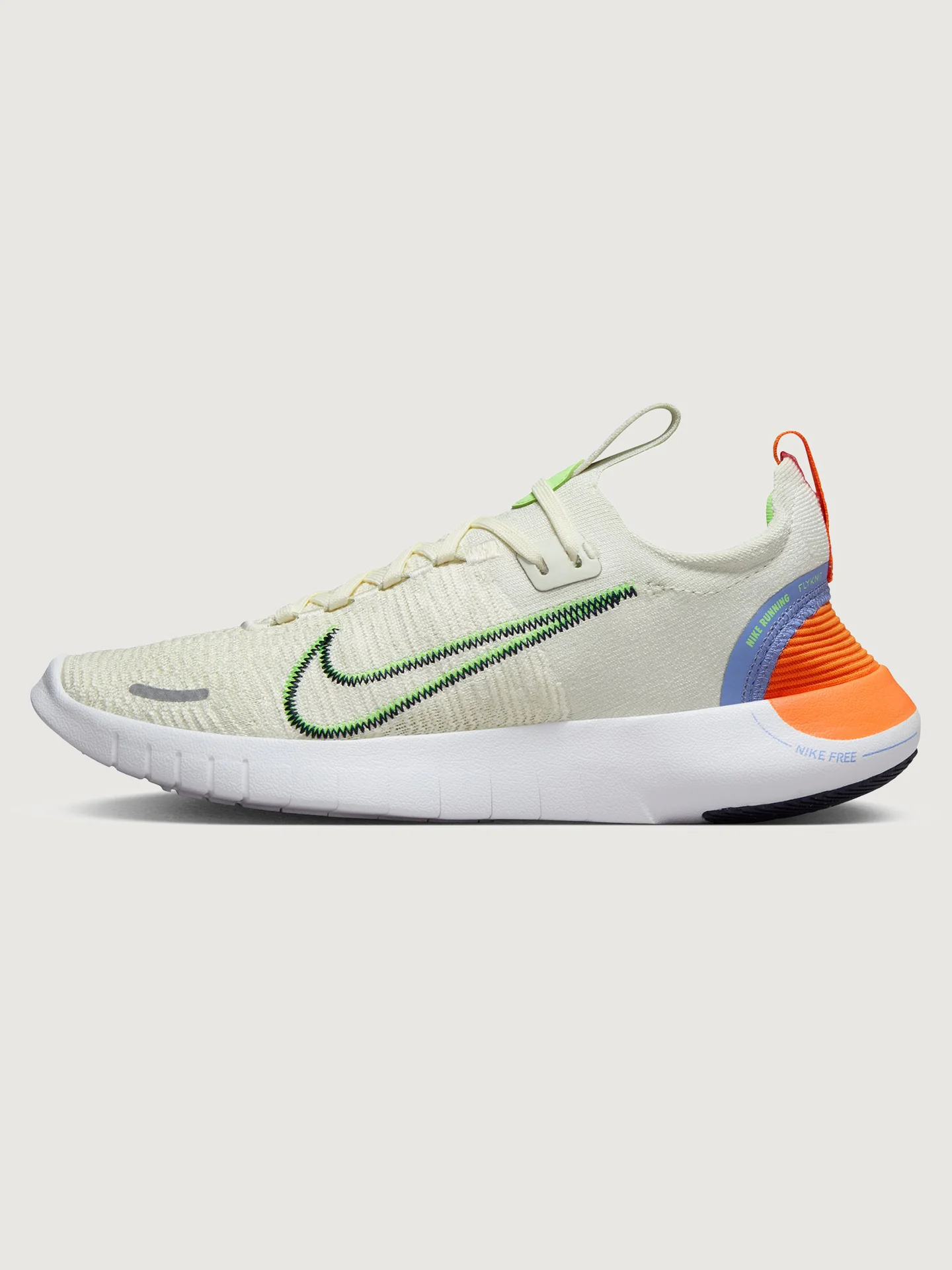 Nike Free Run Flyknit Next Nature - SEA GLASS/OBSIDIAN-LIME BLAST - Image 2