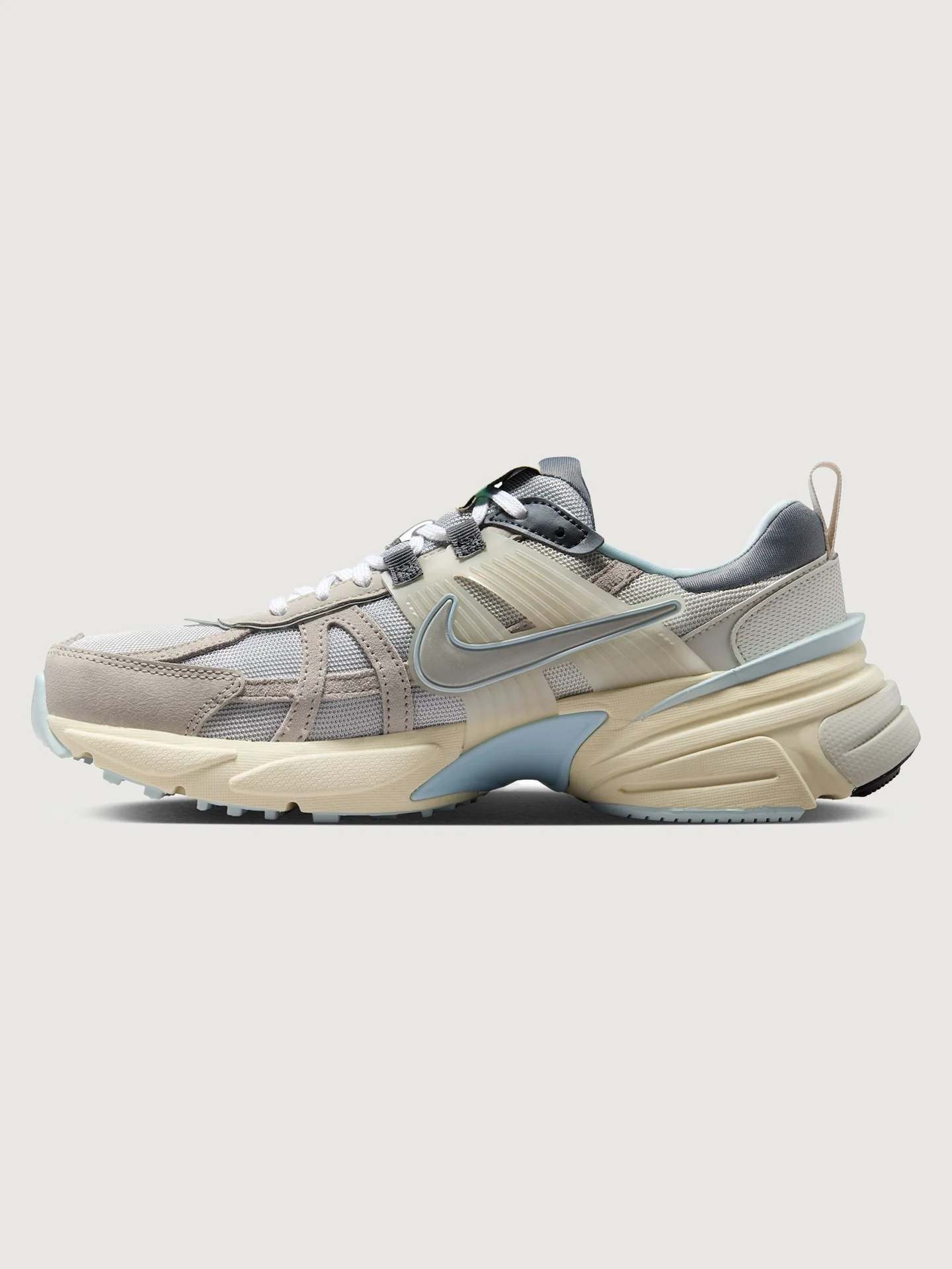 Nike V2K Run - Light Bone/MTLC Platinum-LT Iron Ore - Image 2