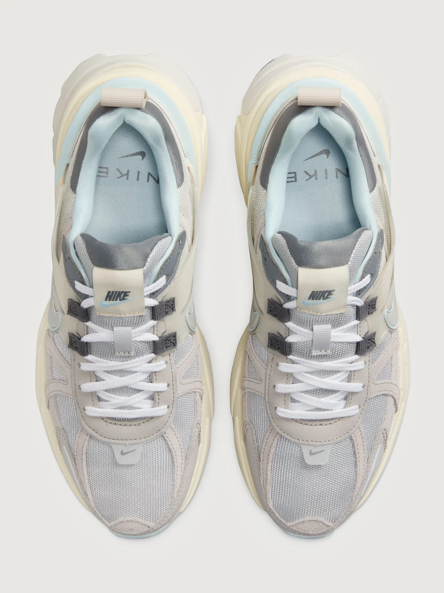 Nike V2K Run - Light Bone/MTLC Platinum-LT Iron Ore - Image 4