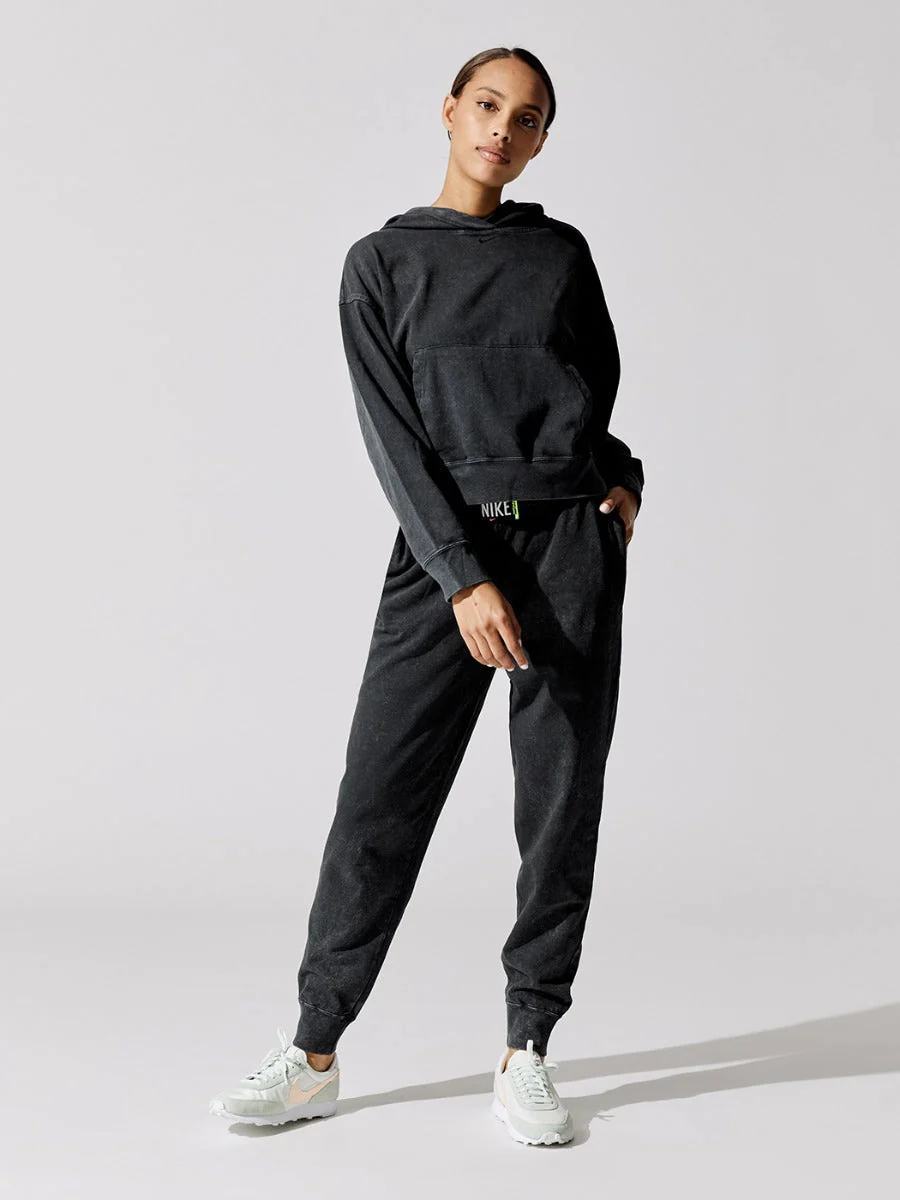 Sportswear Wash Hoodie - Black-Black - Image 3