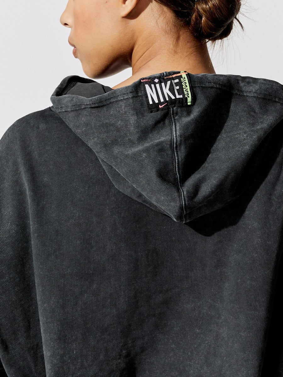 Sportswear Wash Hoodie - Black-Black - Image 4