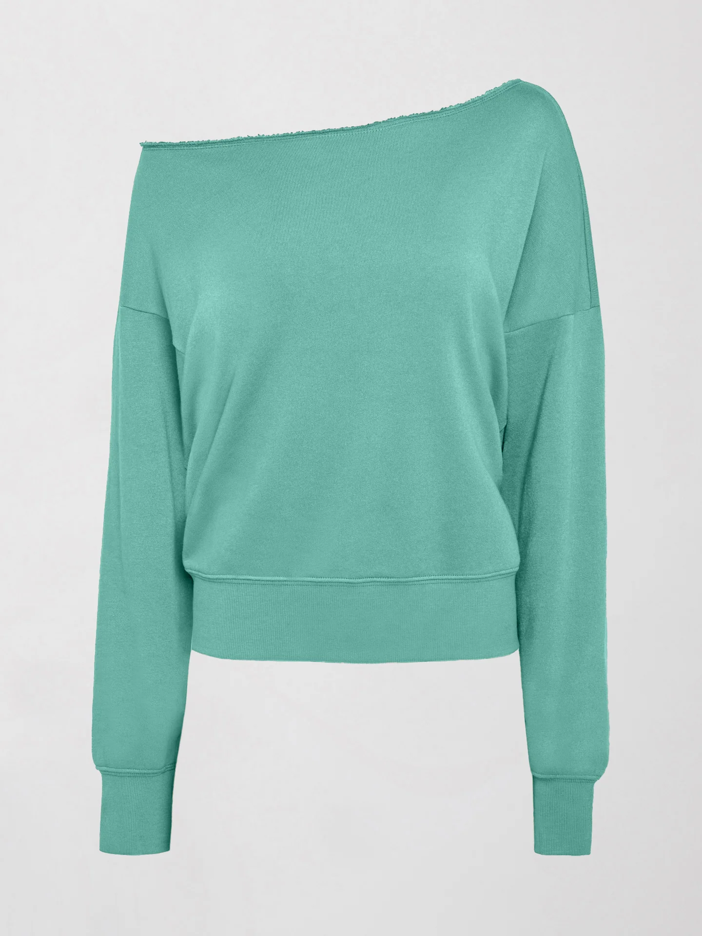 Off Shoulder Sweatshirt in French Terry - Slushy - Image 7