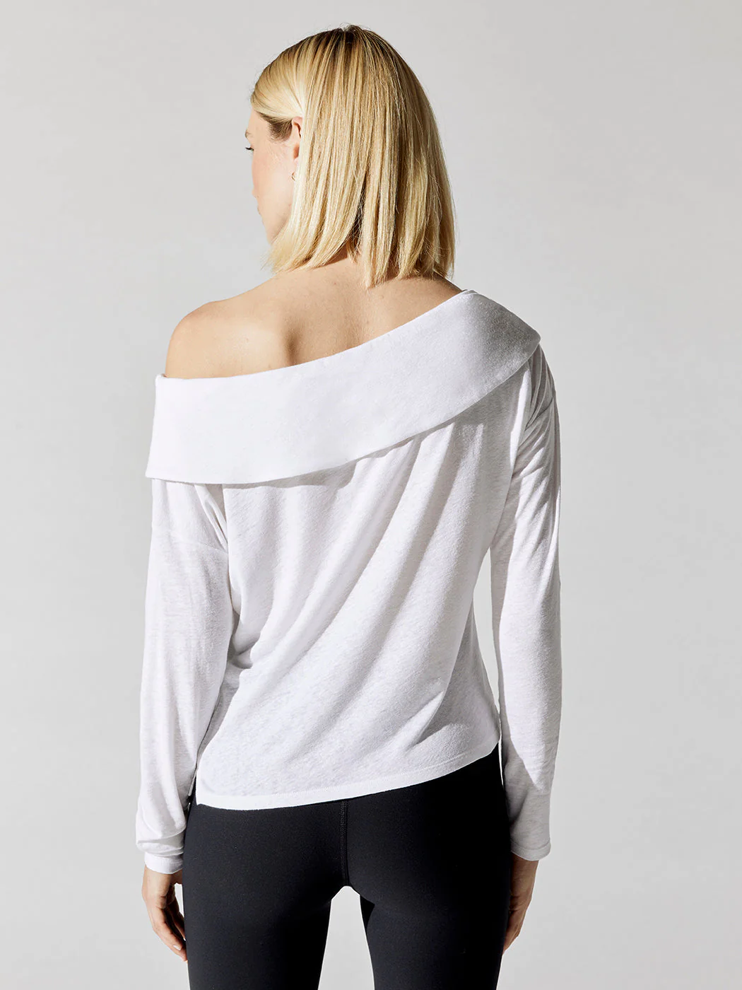 Off Shoulder Tee - Salt White - Image 3