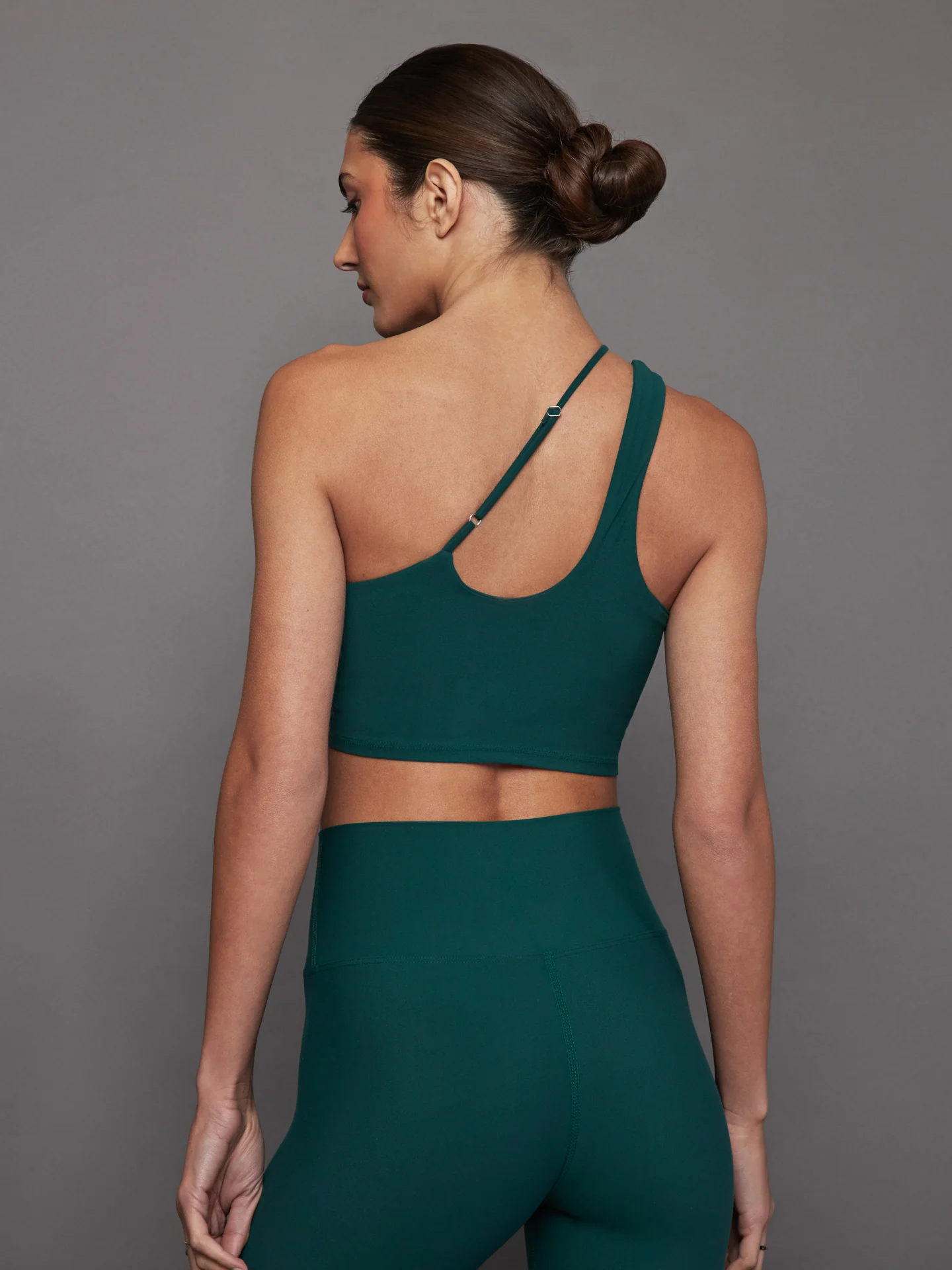 One Shoulder Convertible Bra Top in Melt - Ponderosa Pine - Image 2