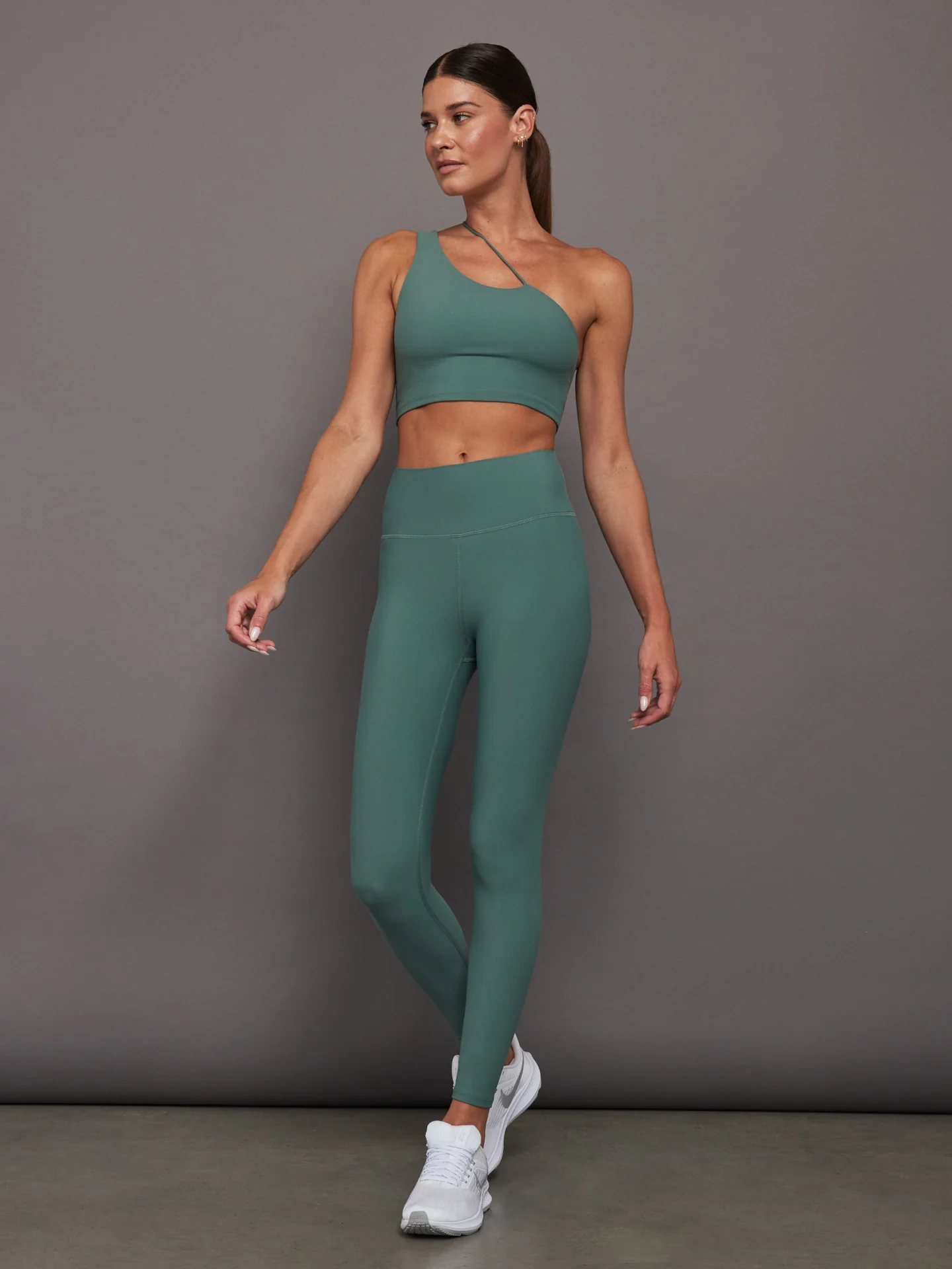 One Shoulder Convertible Bra Top in Melt - Silverpine - Image 4