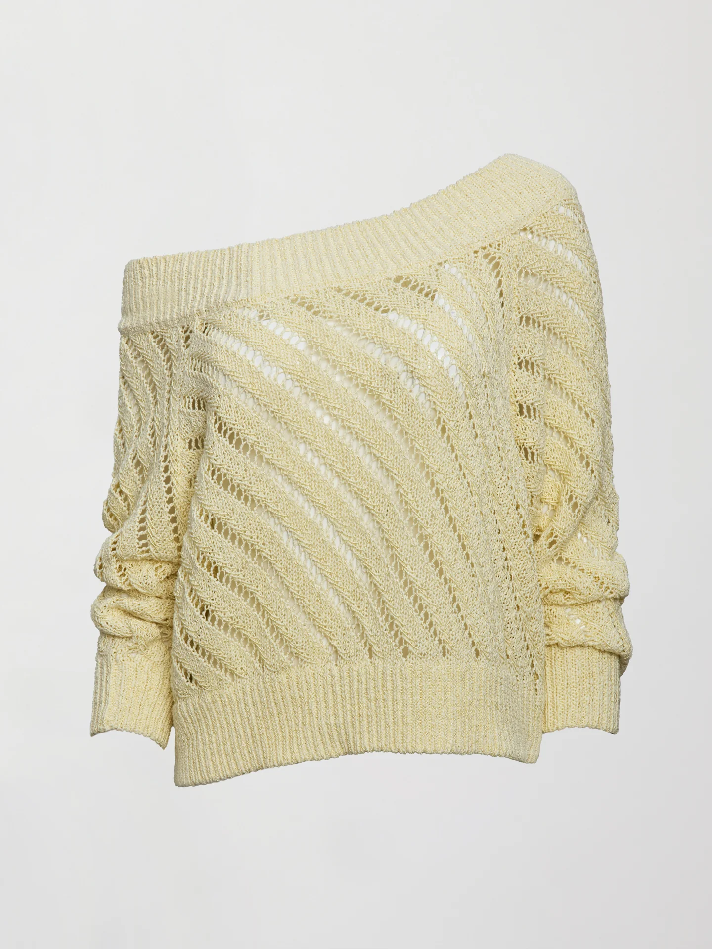 Open Knit Sweater - Yellow - Image 8
