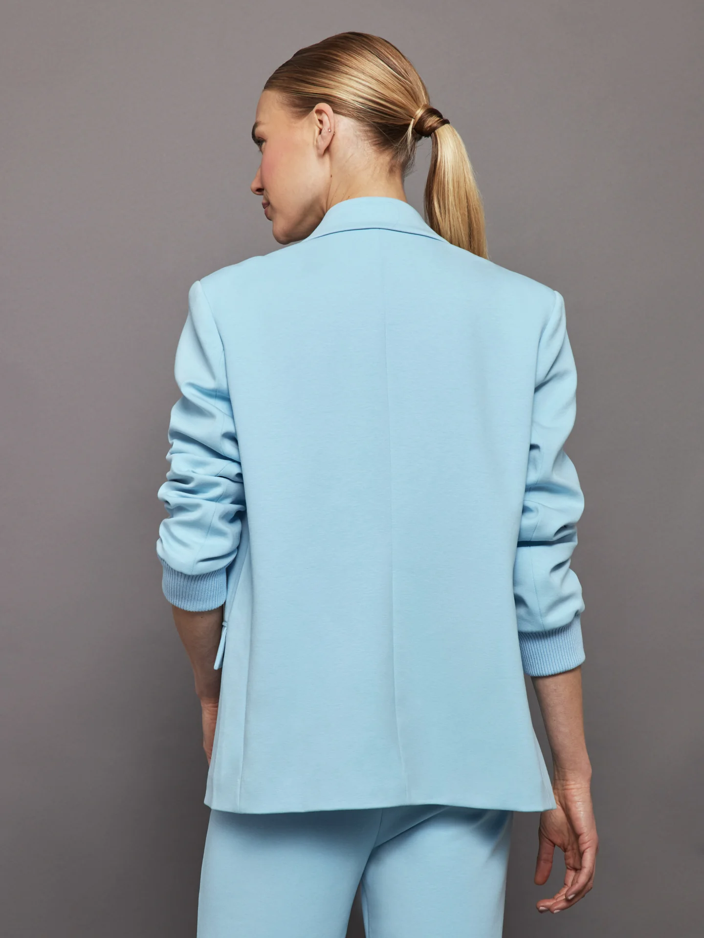 Oversized Blazer with Cuffs - Quiet Tide - Image 5
