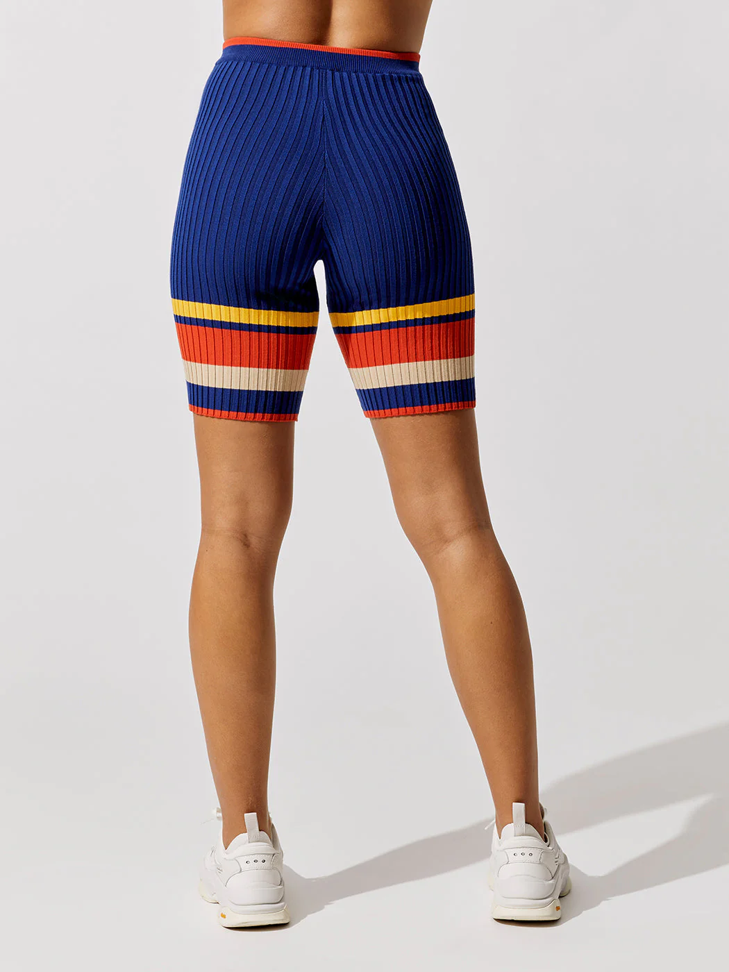 Pantalon Rib Knit Biker Shorts - V462 - Image 4