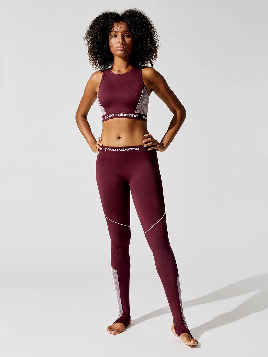 Pantalon Stirrup Leggings - Bordeaux-Rose - Image 6