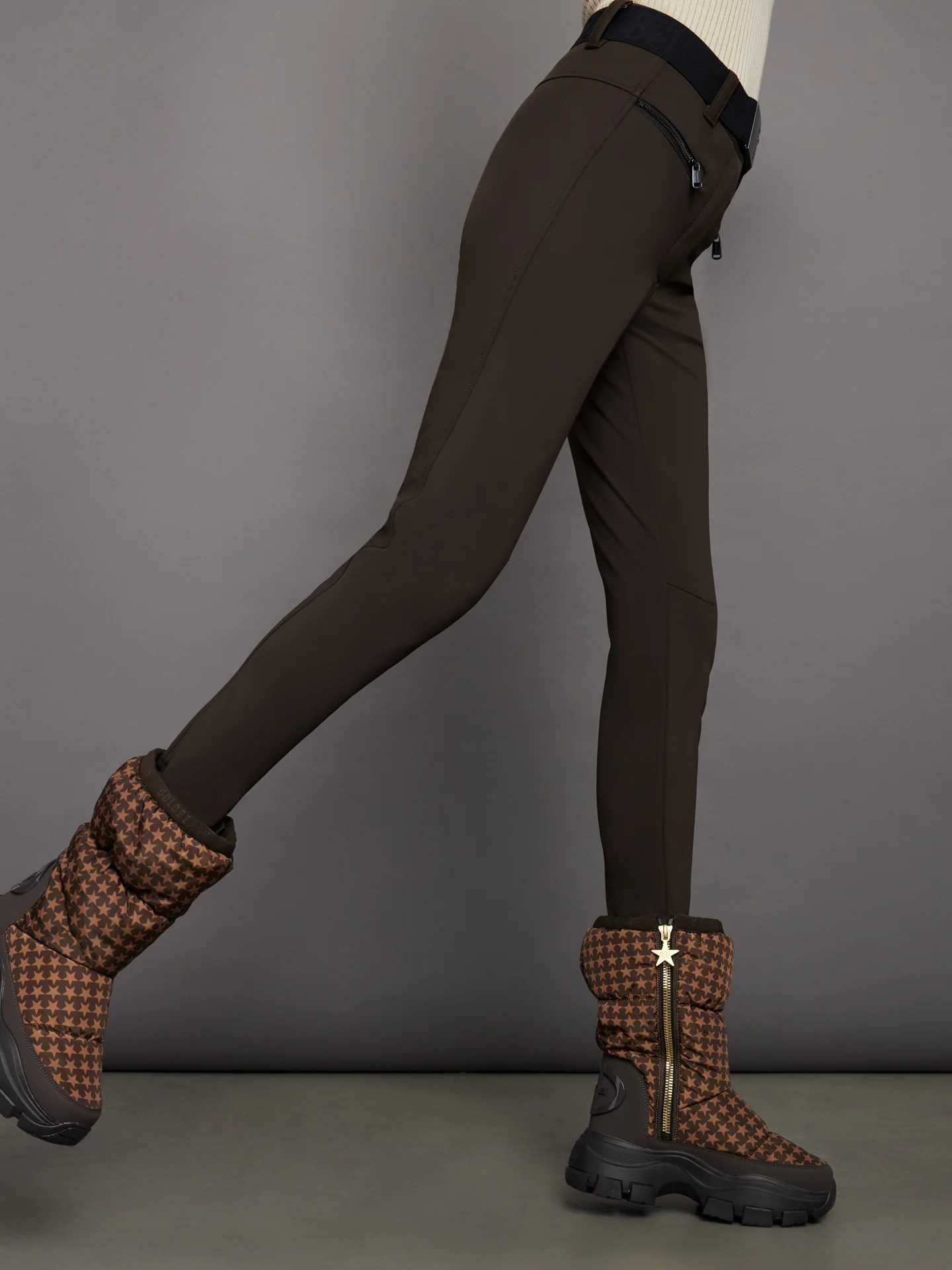 Paris Ski Pant - Dark Brown - Image 2