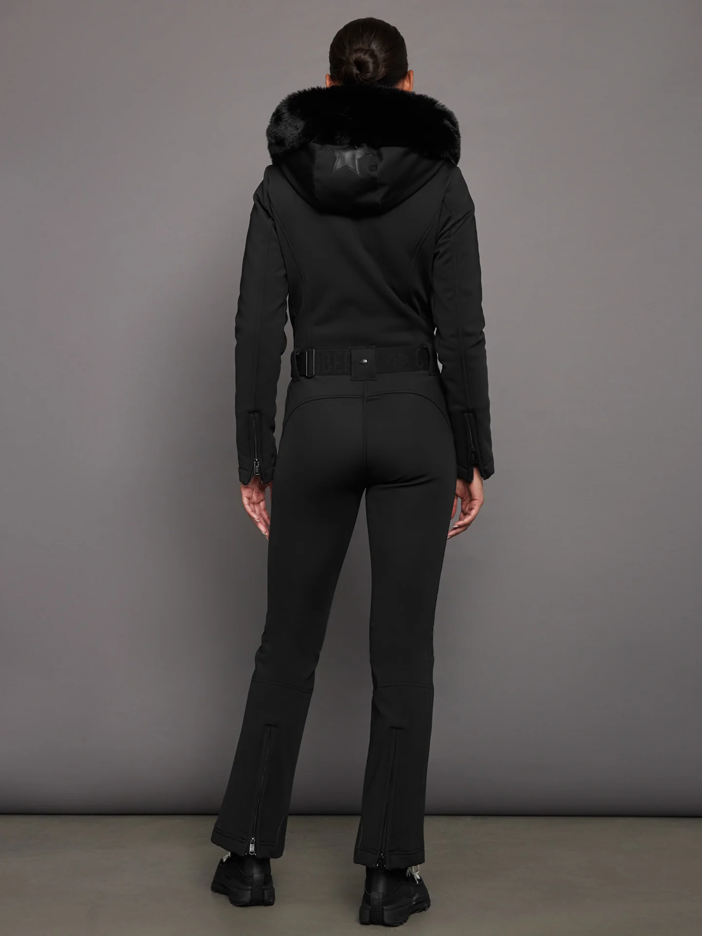 Parry Faux Border Ski Suit - Black - Image 3