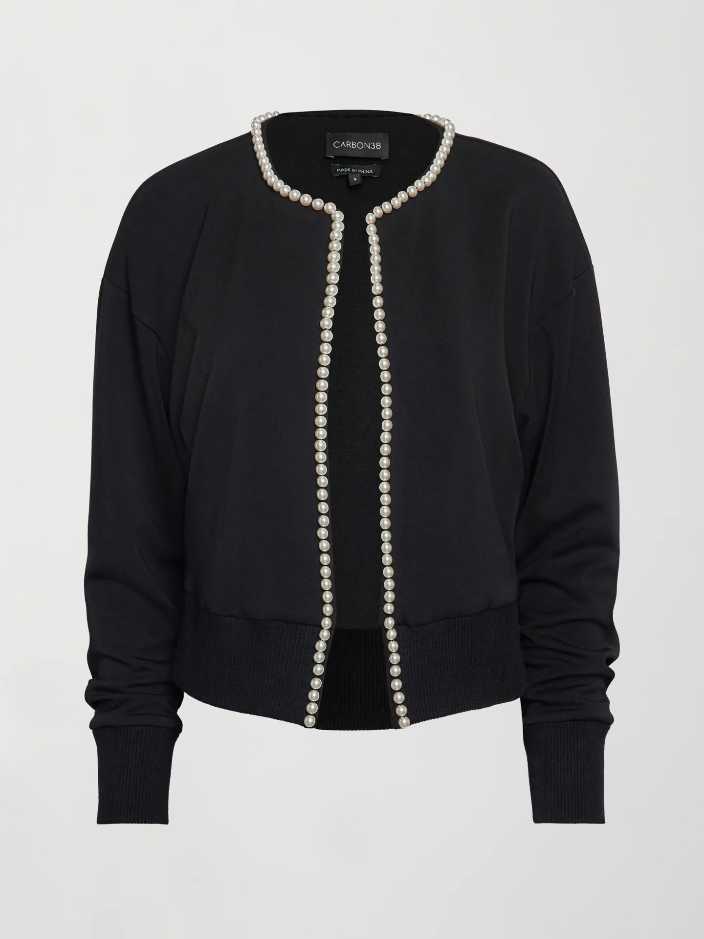 Pearl Cardigan Sweater - Black - Image 5