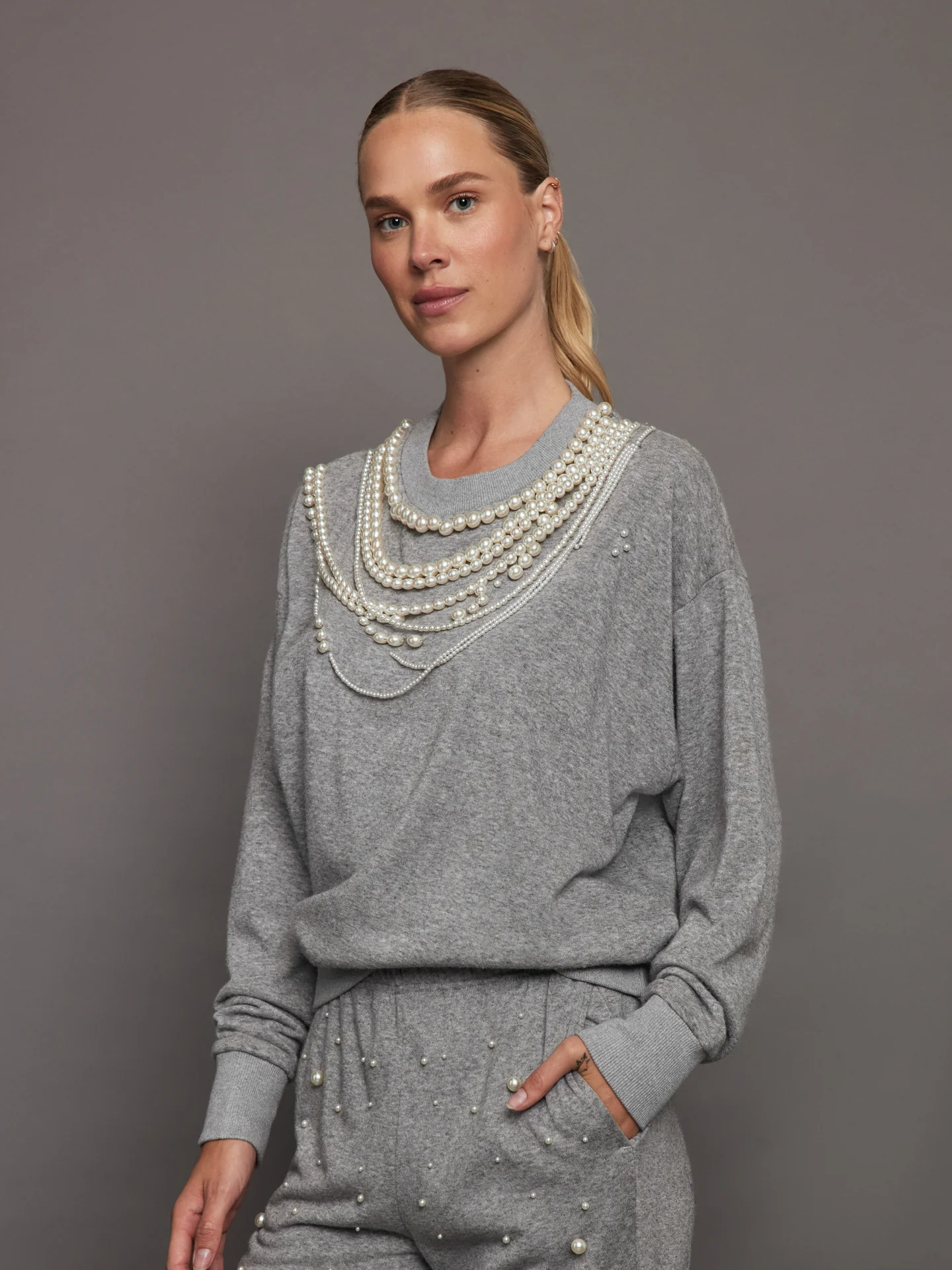Pearl Sweatshirt - Heather Grey - Image 2