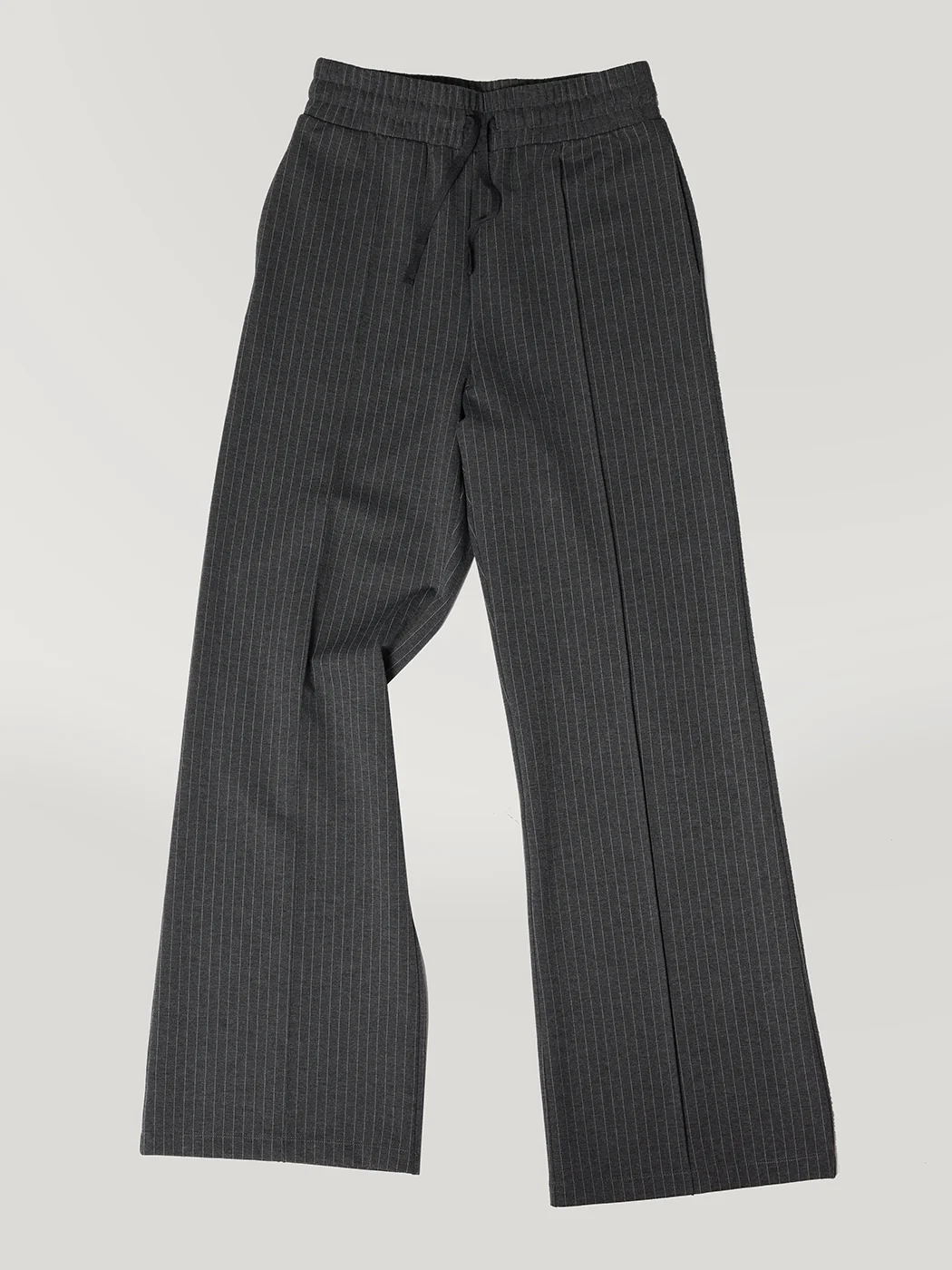 Pinstripe Wide Leg Pant - Black Pinstripe - Image 5