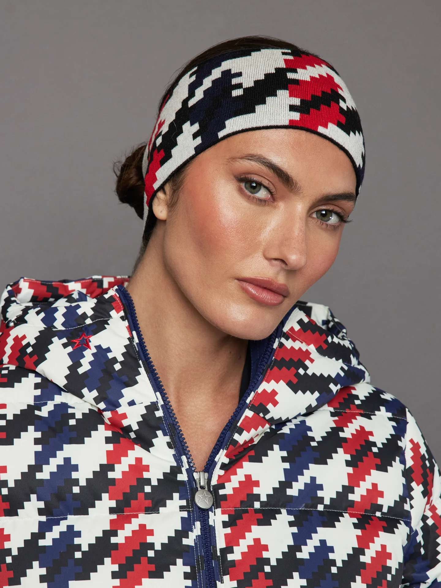 Perfect Moment Headband - Houndstooth