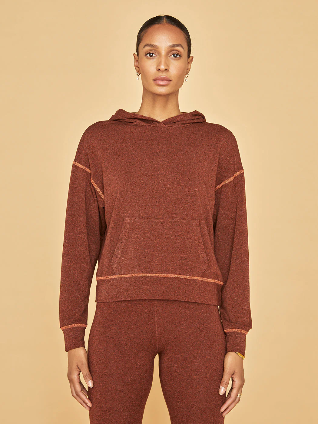 Pocket Hoodie - Rust