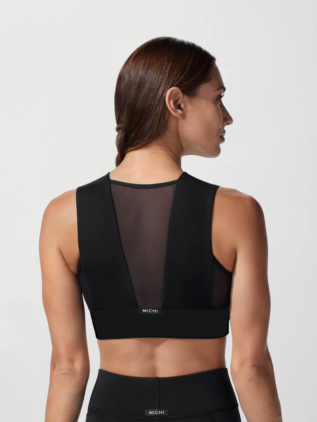 Polaris Long Line Bra - BLACK - Image 2