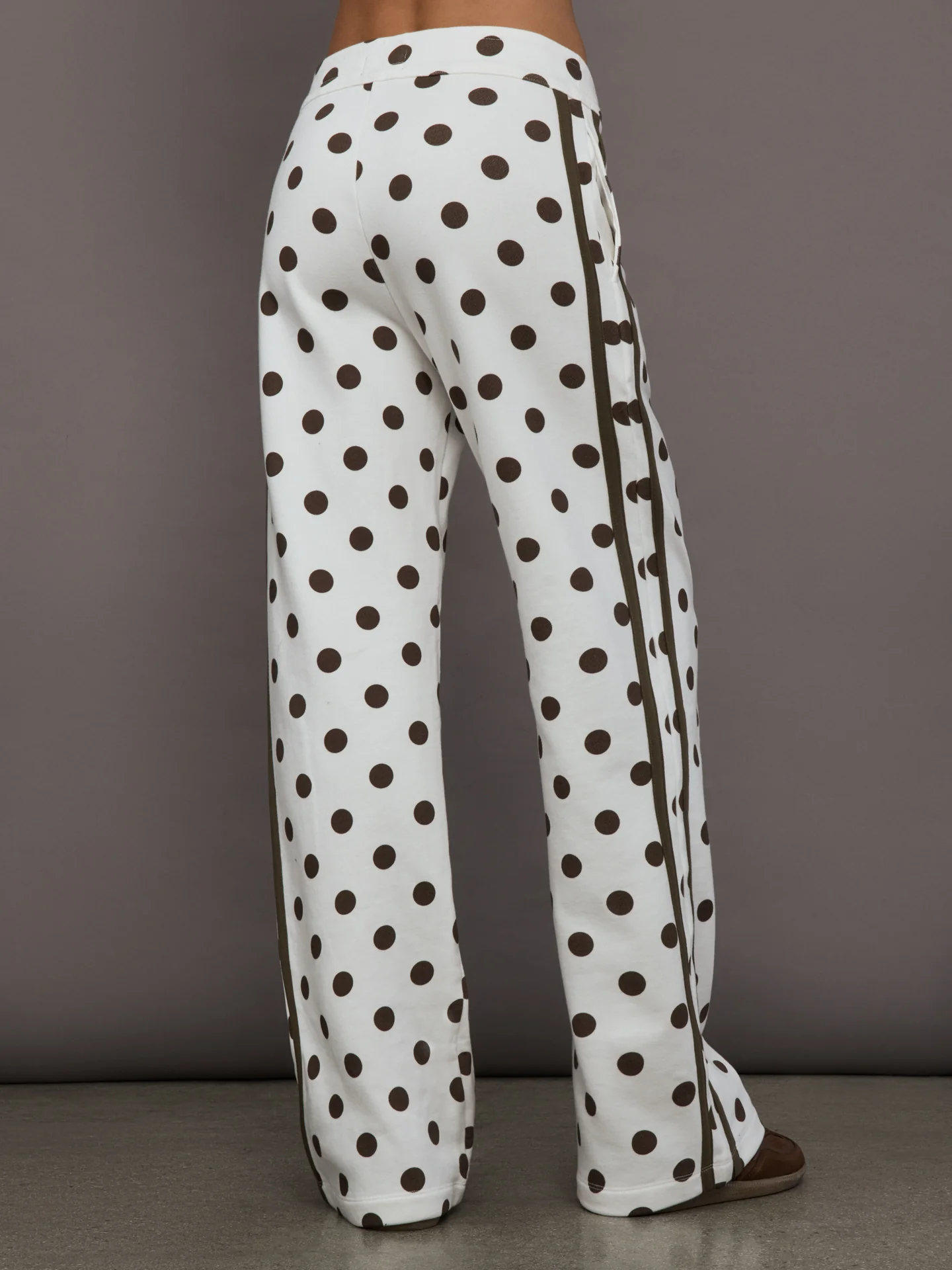 Polka Dot Track Pant - White/Carafe Polka Dot - Image 4