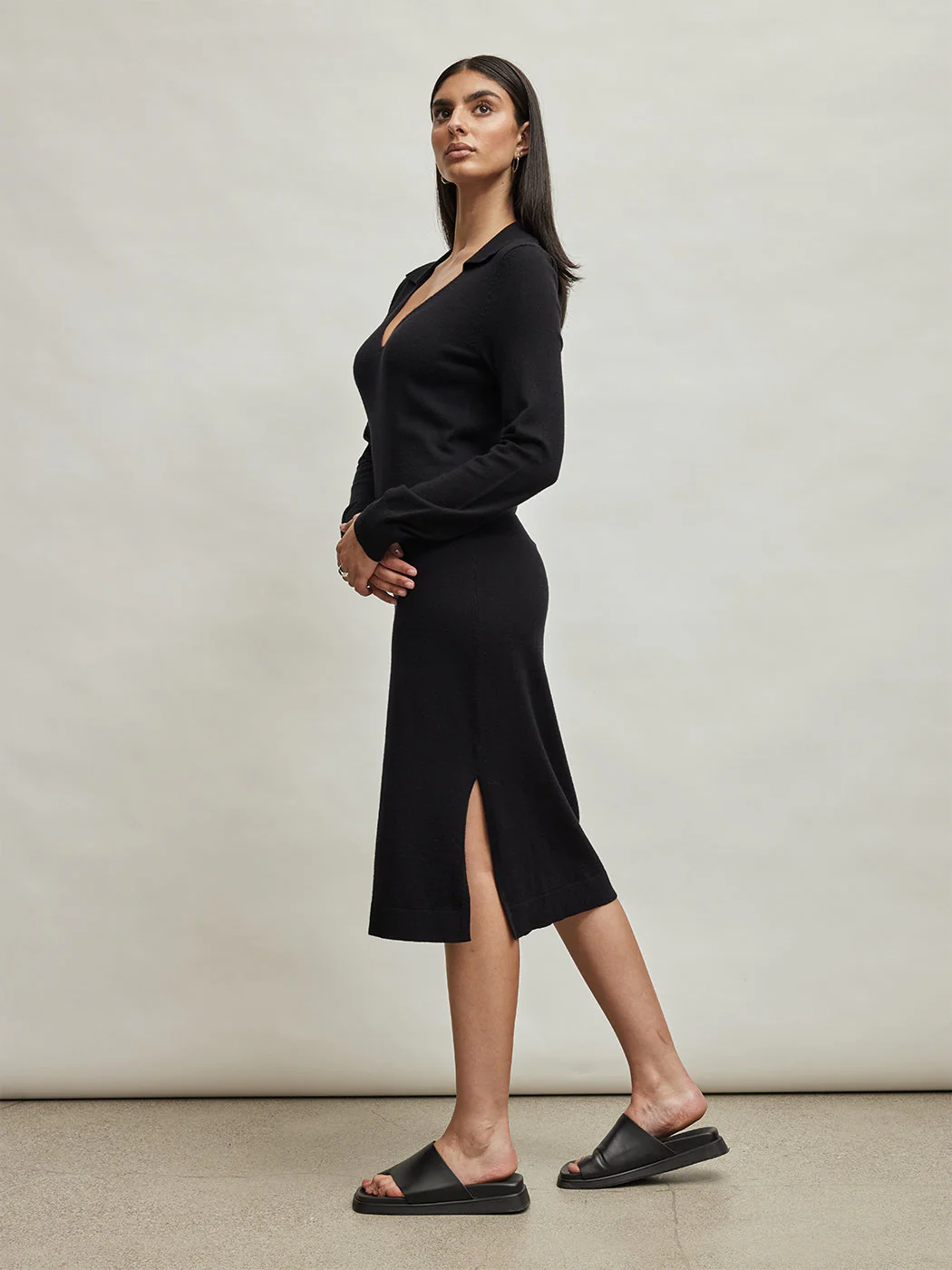 Polo Dress - Black - Image 2