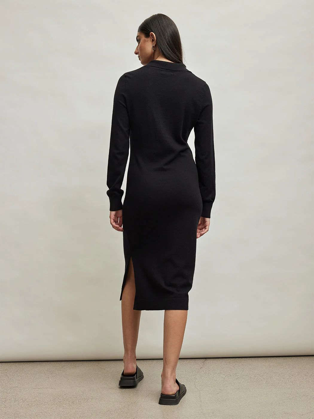 Polo Dress - Black - Image 3