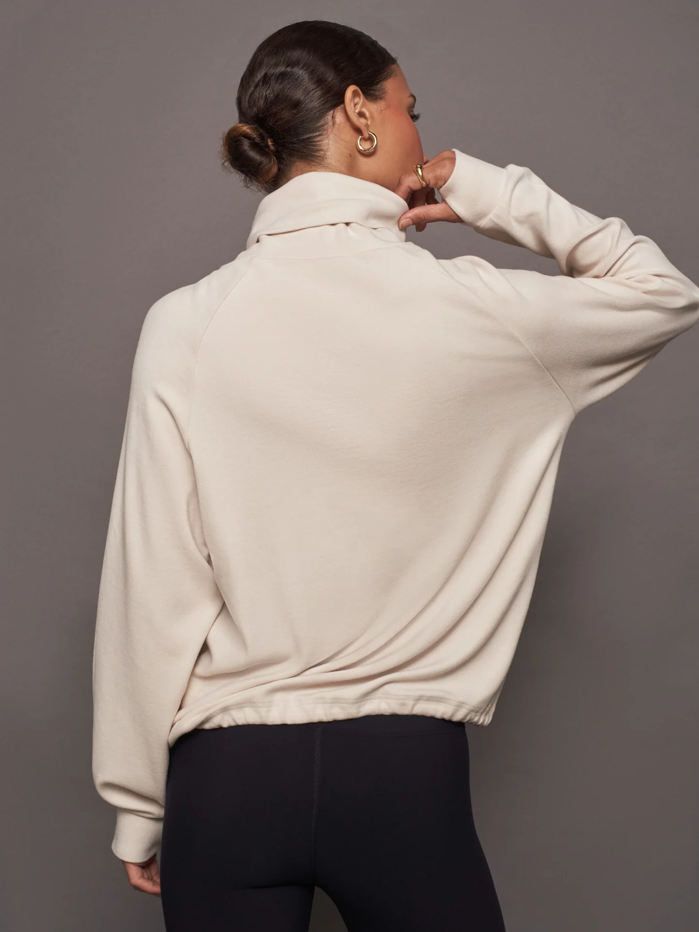 Portland High Neck Midlayer - Grey - Image 3
