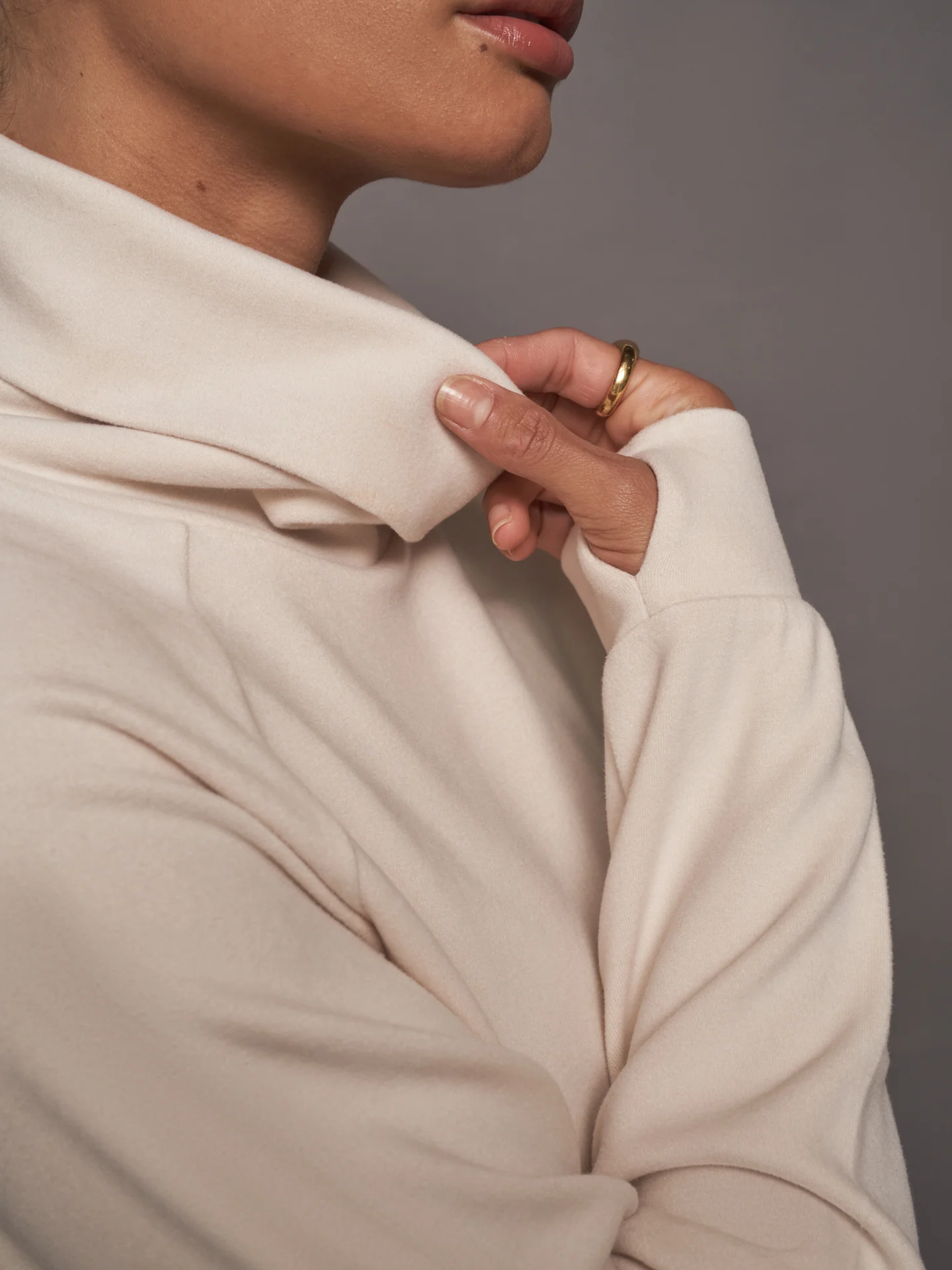 Portland High Neck Midlayer - Grey - Image 4