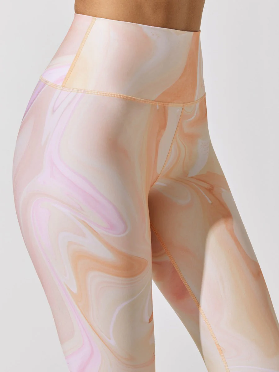 Printed High Rise 7/8 Legging - Warped Marble - Image 4