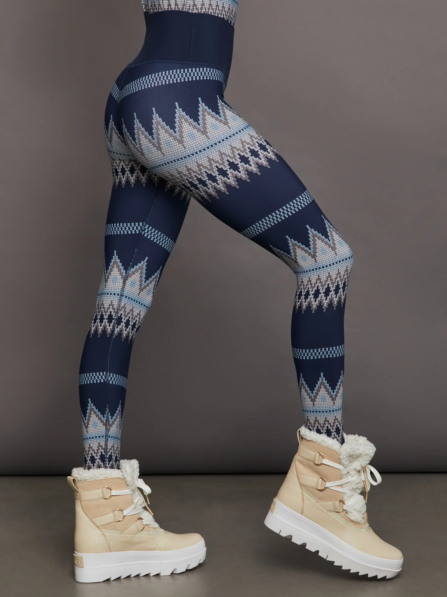 Printed Base Layer Legging - Printed Fairisle - Image 2