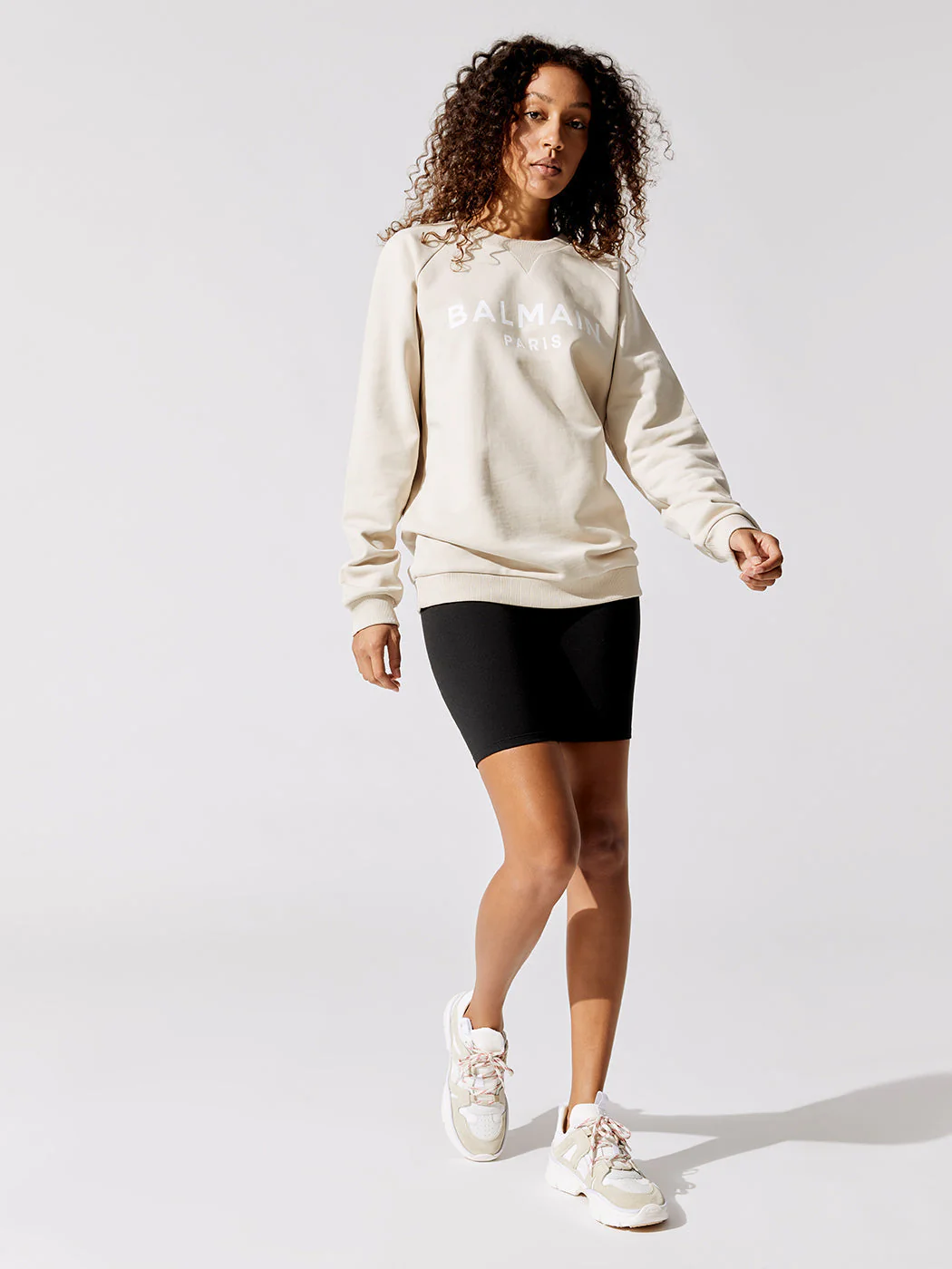 Printed Logo Sweatshirt - Eco Sustainable - Gfu Ivoire-Blanc - Image 4