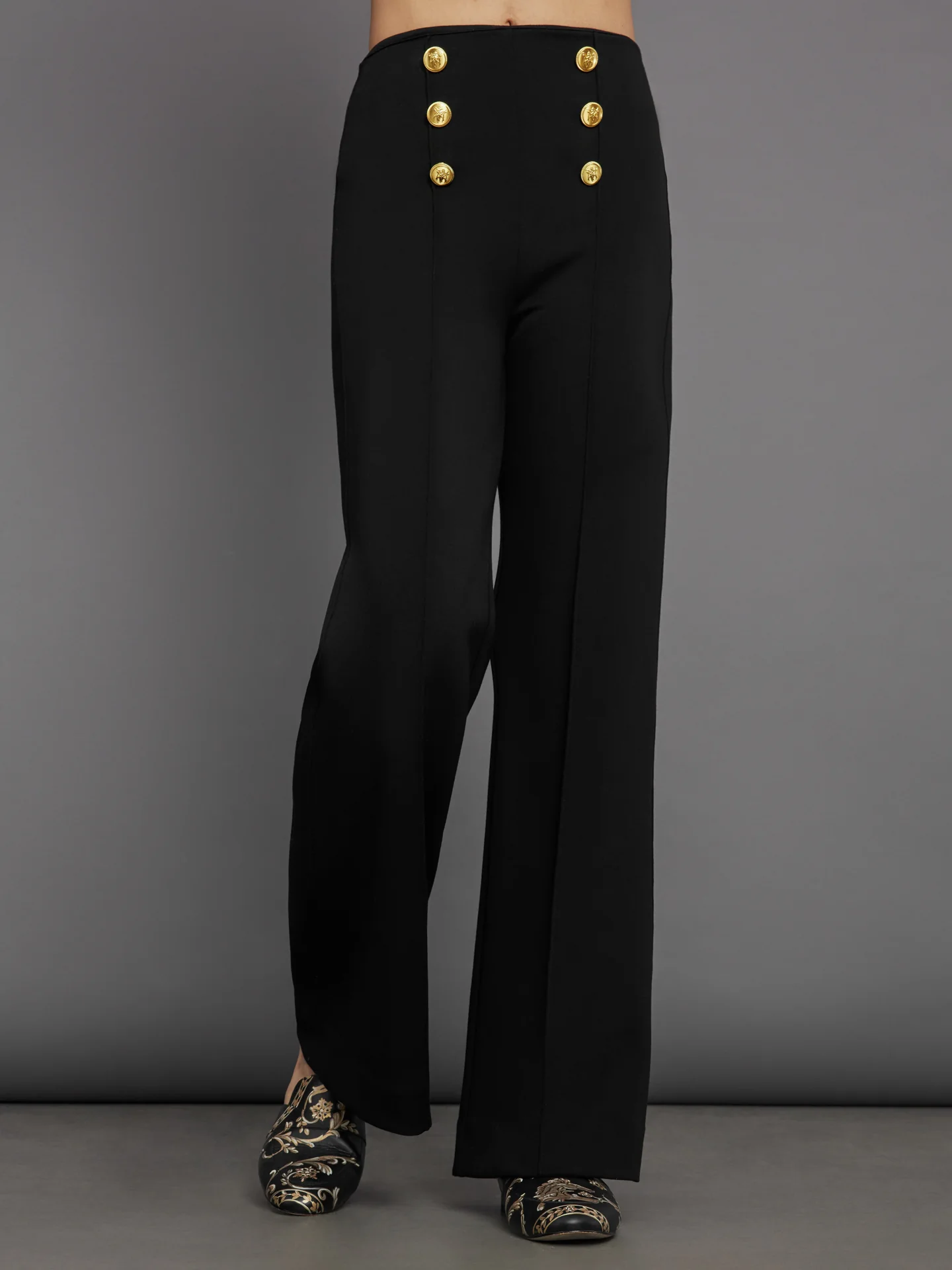 Pull On Sailor Pant - Black