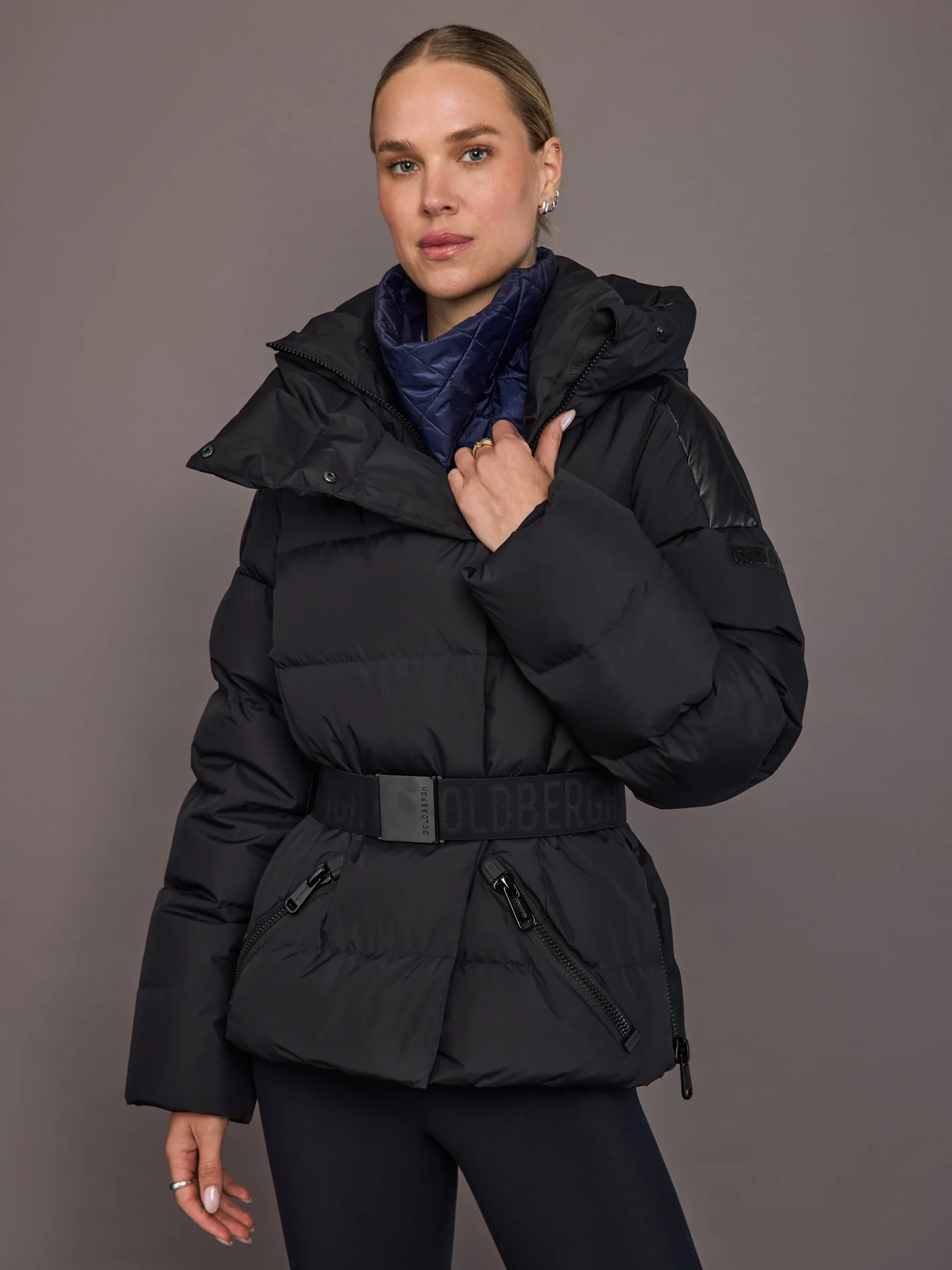 Pullover Neck Warmer - Navy - Image 5