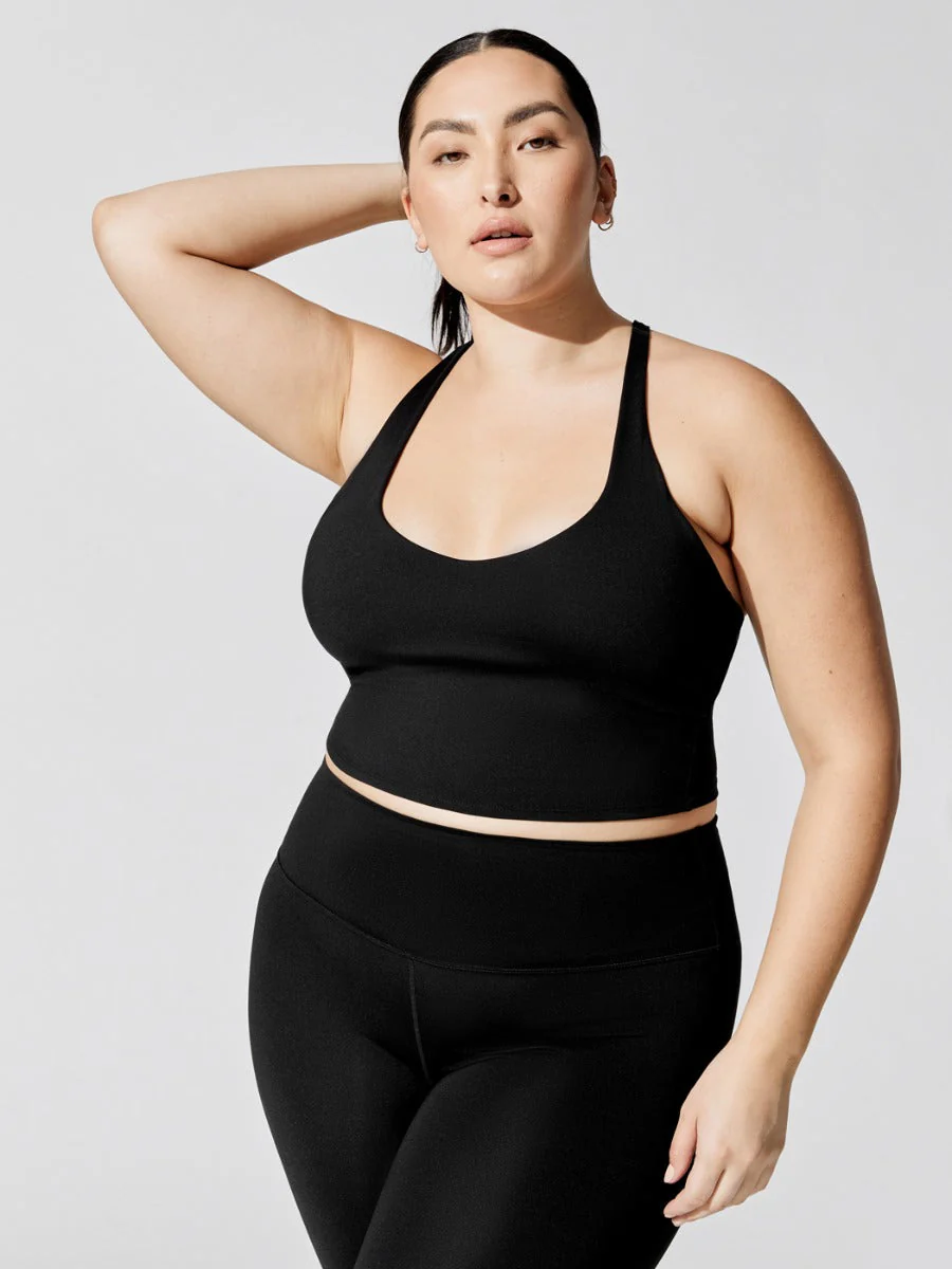 Racer Cami In Cloud Compression - Black - Image 4