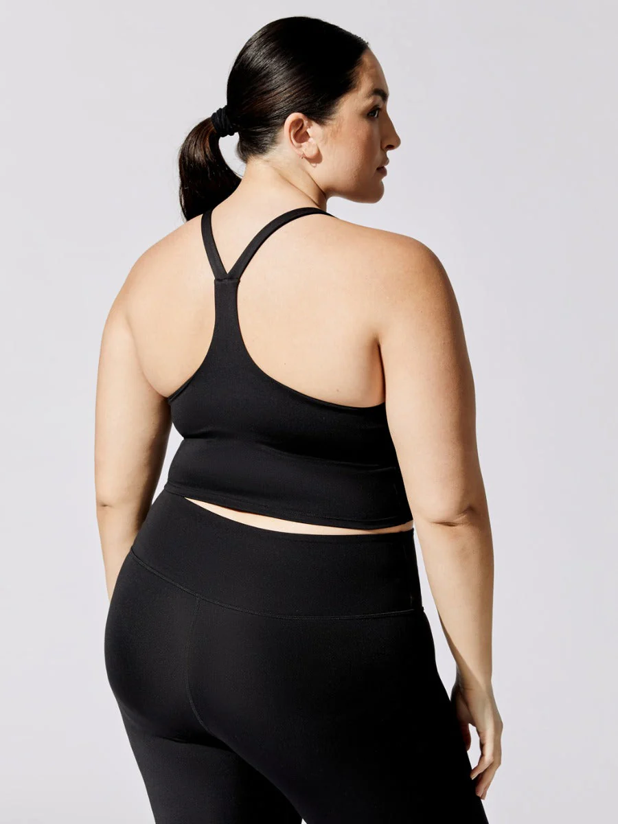 Racer Cami In Cloud Compression - Black - Image 5