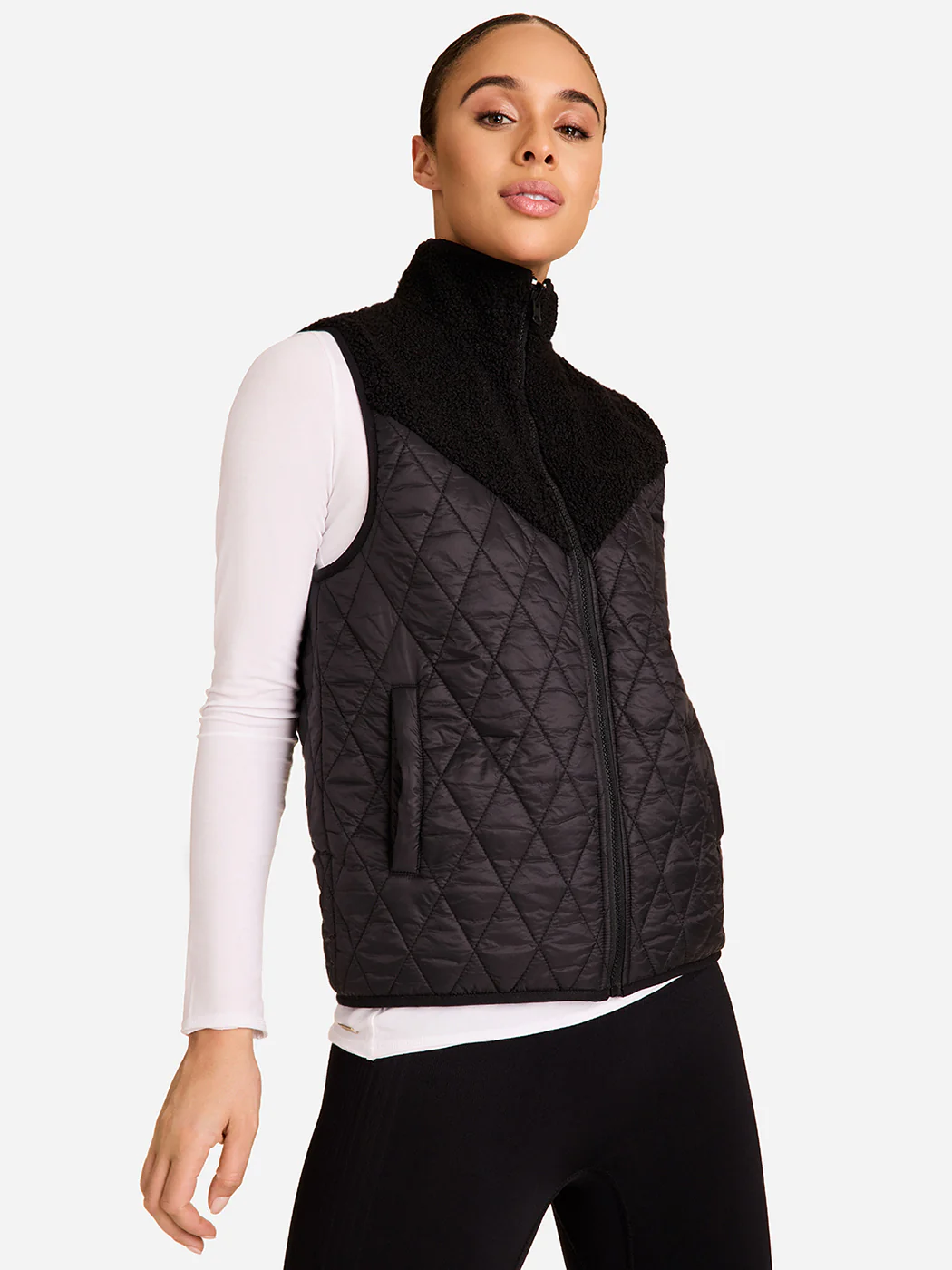 Reversible Ski Vest - BLACK/BLACK - Image 4