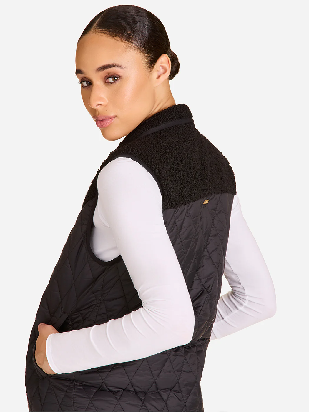 Reversible Ski Vest - BLACK/BLACK - Image 6