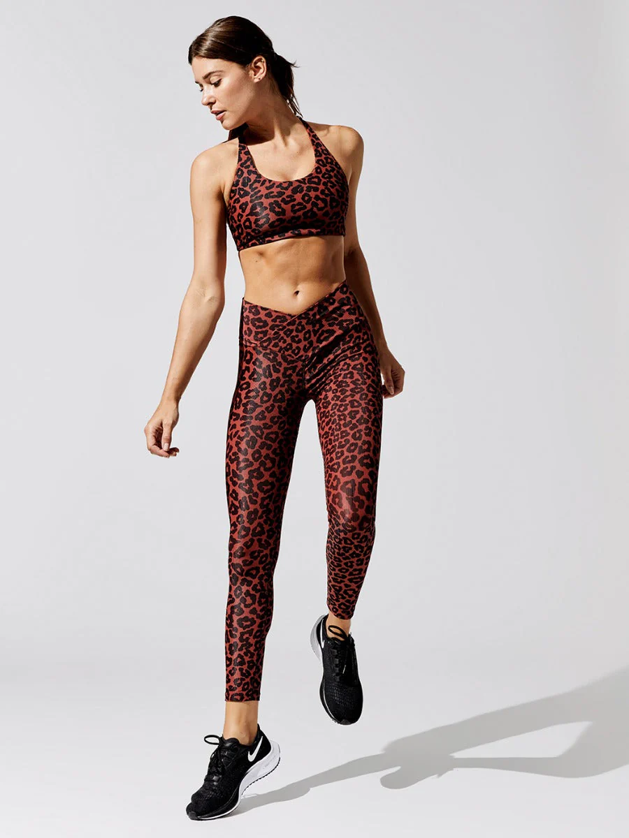 Ribbed Cara Legging - Warm Pinecone - Image 2