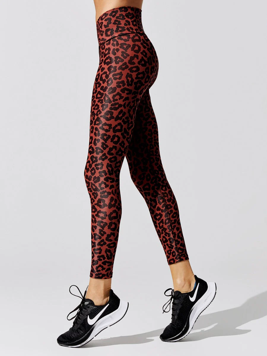 Ribbed Cara Legging - Warm Pinecone - Image 4